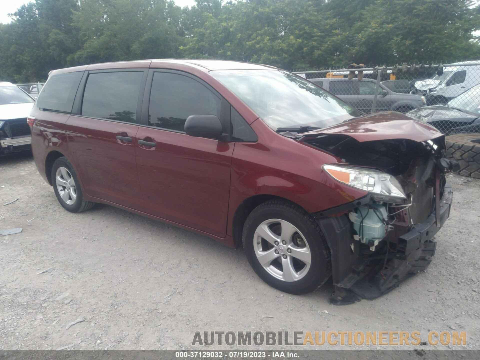 5TDZK3DC6FS566872 TOYOTA SIENNA 2015