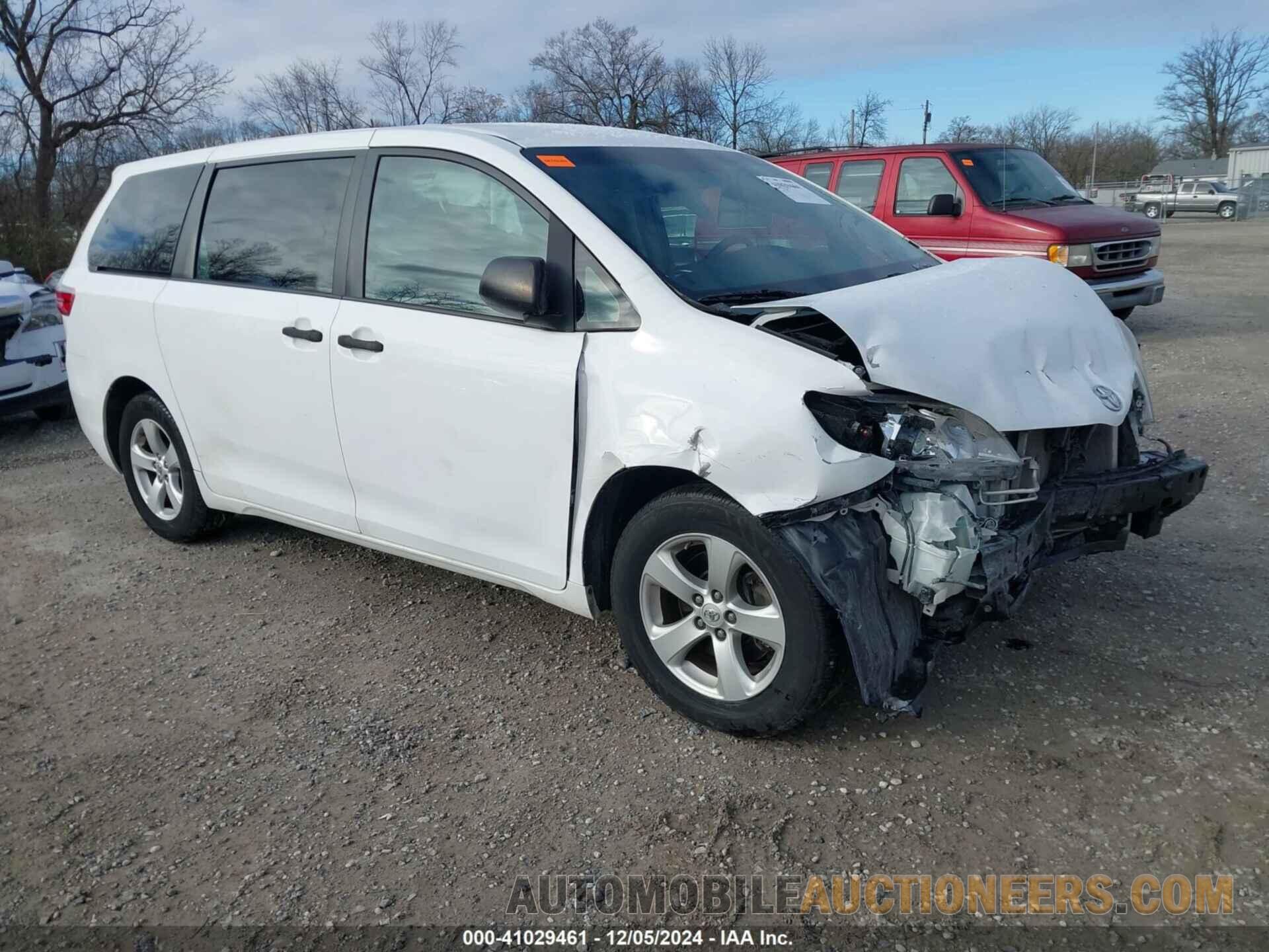 5TDZK3DC6FS568959 TOYOTA SIENNA 2015