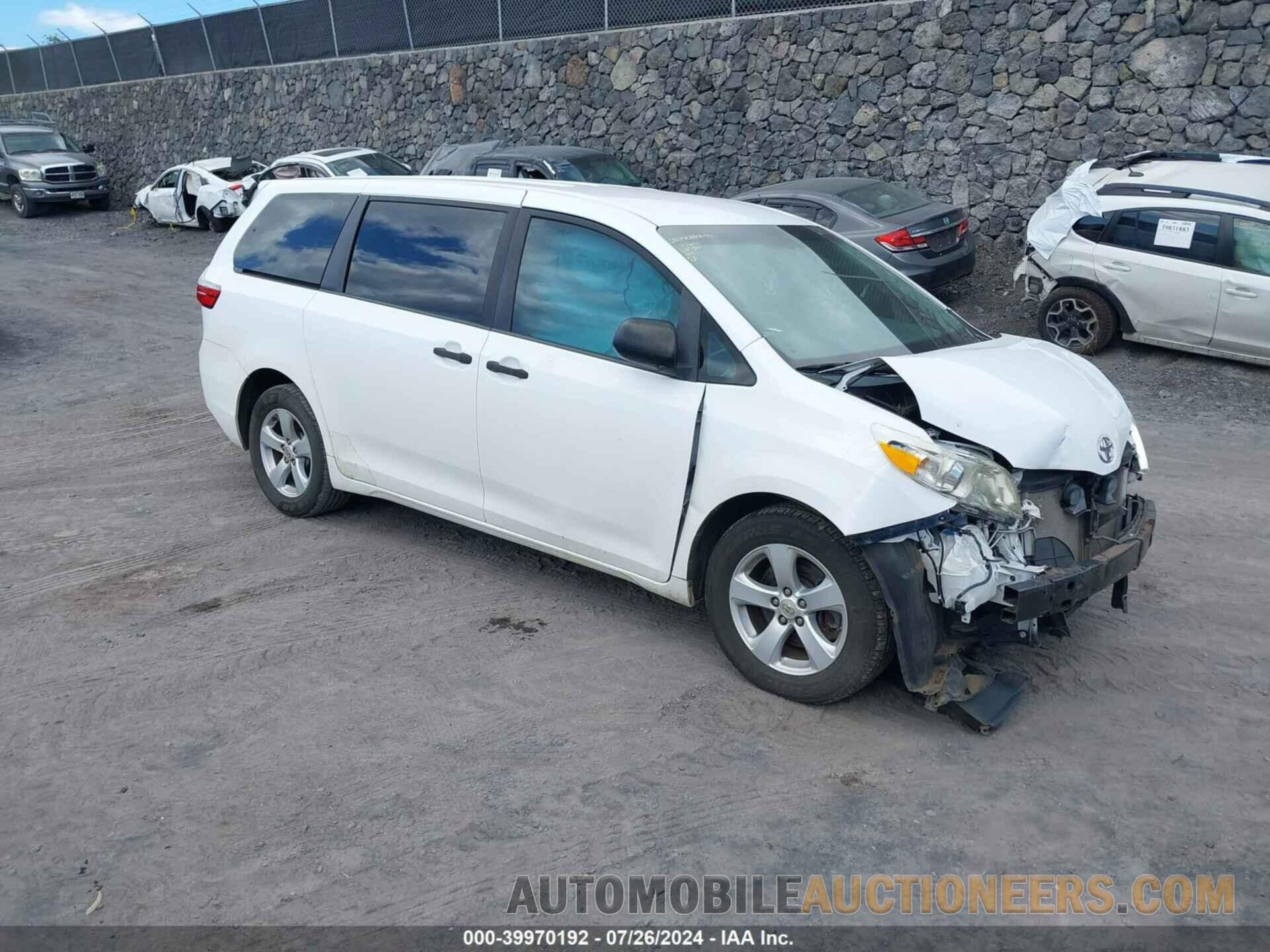 5TDZK3DC7GS691137 TOYOTA SIENNA 2016