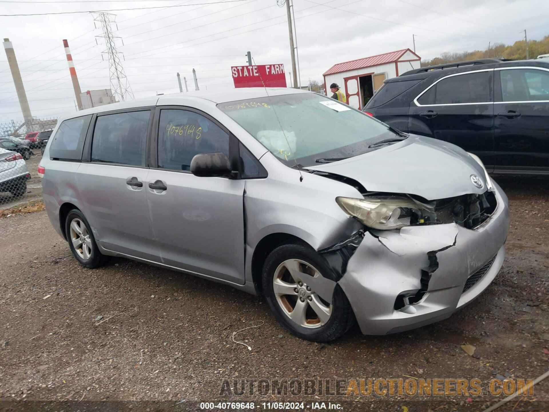 5TDZK3DC9BS075481 TOYOTA SIENNA 2011