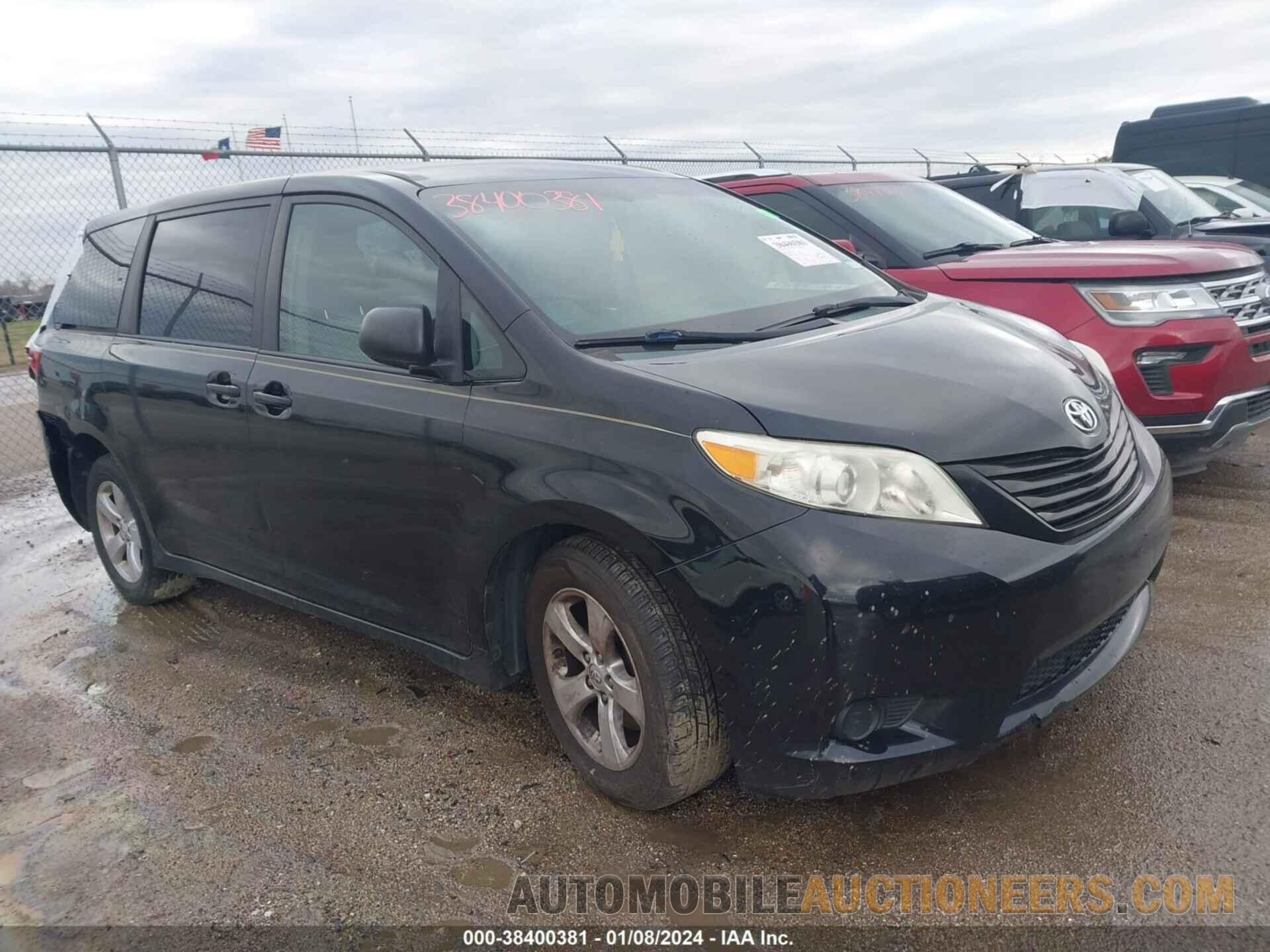 5TDZK3DC9FS529640 TOYOTA SIENNA 2015