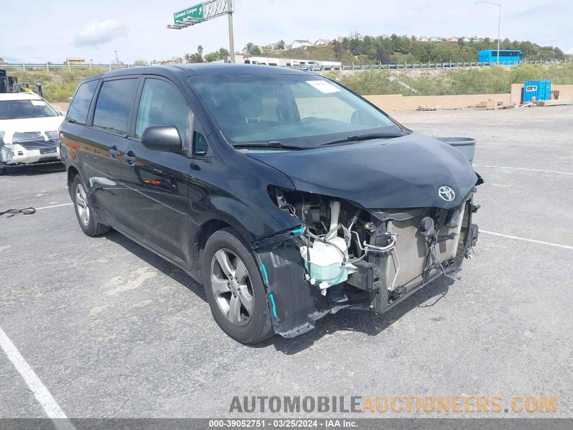 5TDZK3DC9FS544297 TOYOTA SIENNA 2015