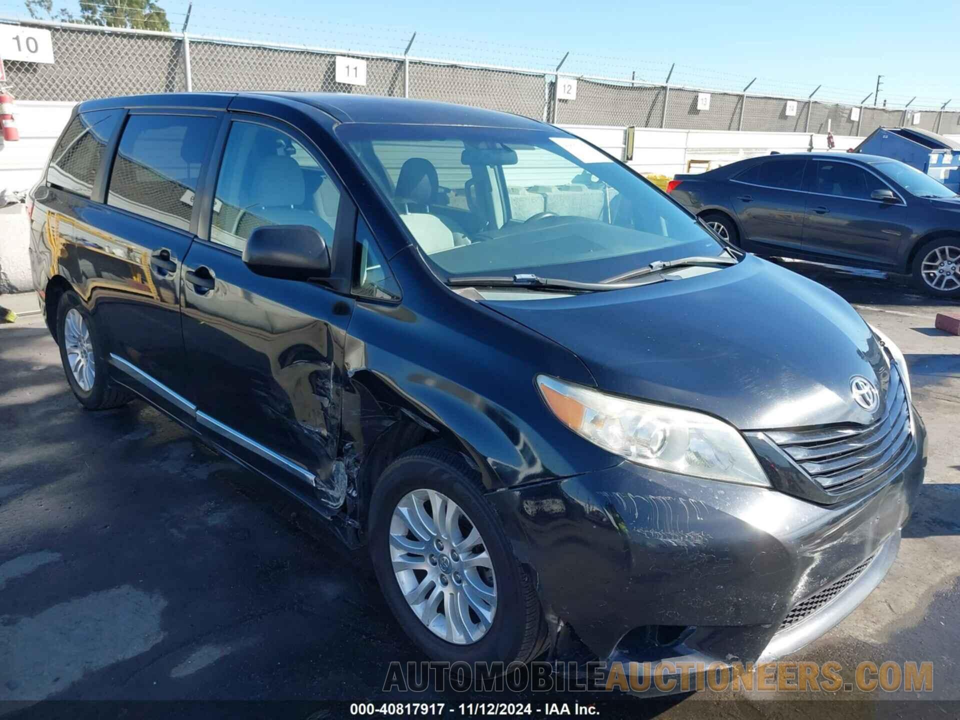 5TDZK3DC9FS549869 TOYOTA SIENNA 2015