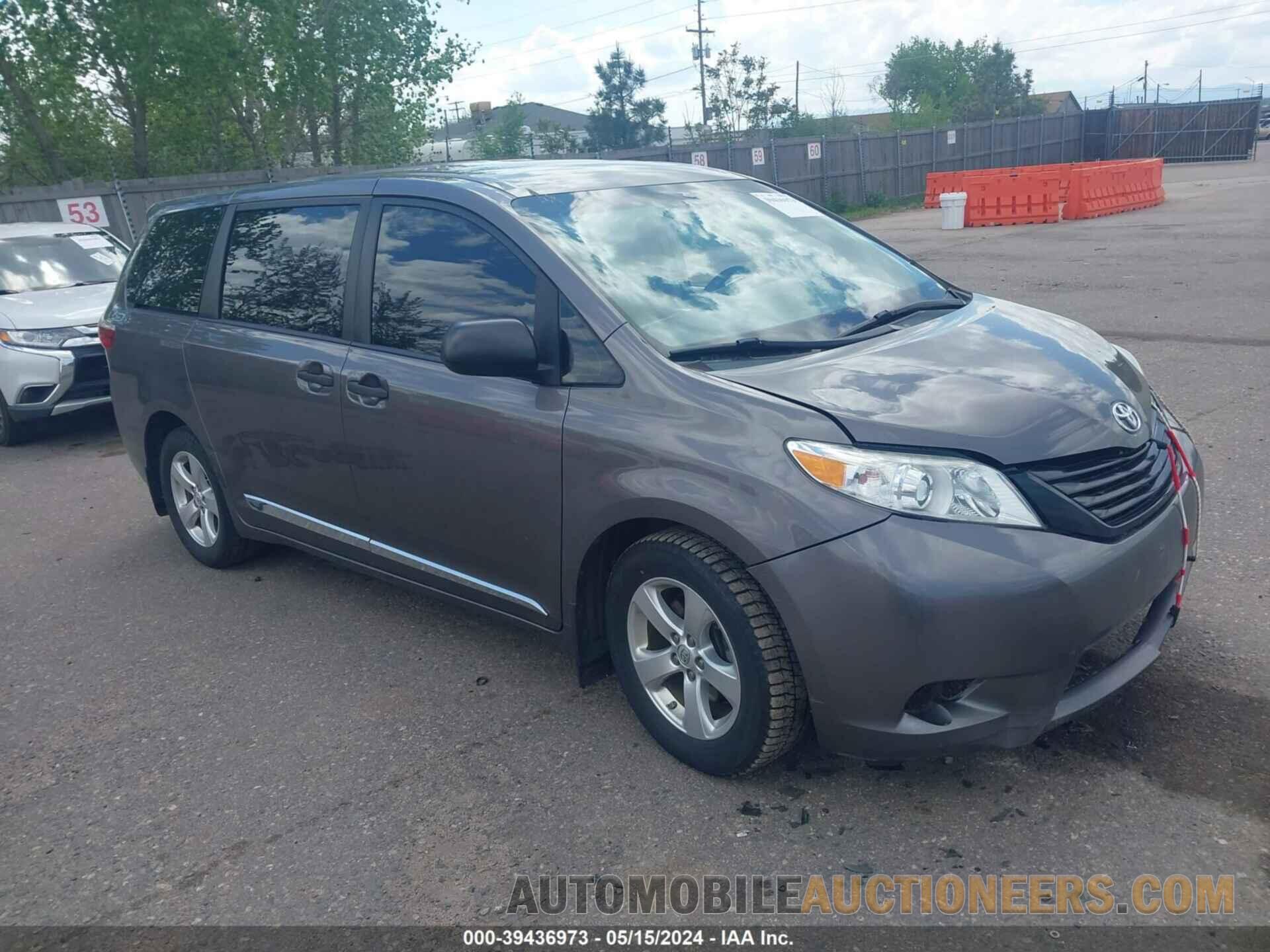 5TDZK3DC9FS596755 TOYOTA SIENNA 2015