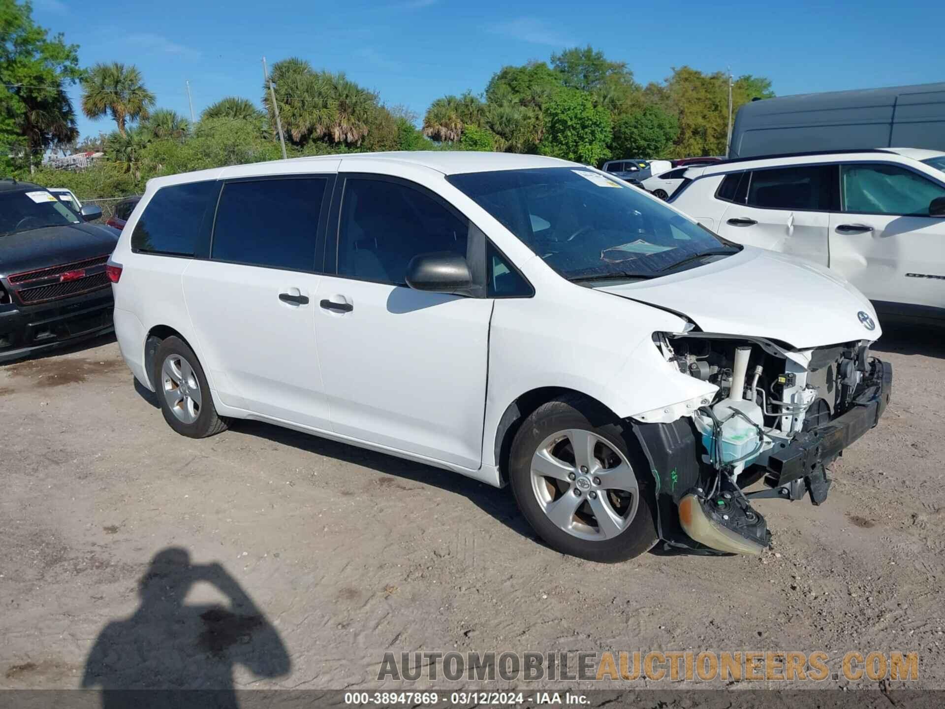 5TDZK3DC9FS613540 TOYOTA SIENNA 2015