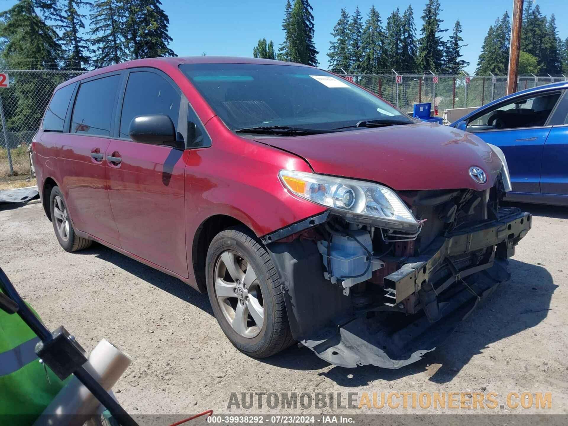 5TDZK3DC9GS739866 TOYOTA SIENNA 2016