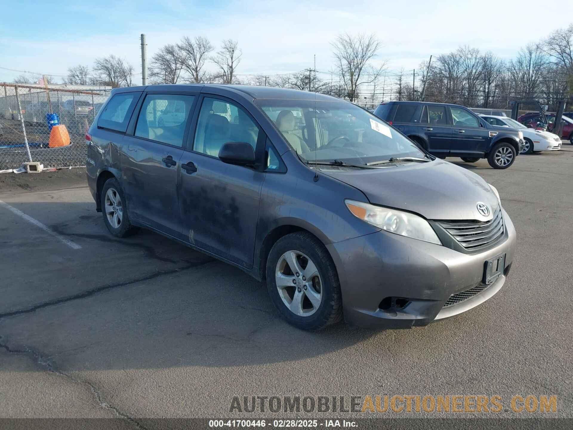 5TDZK3DCXCS258843 TOYOTA SIENNA 2012