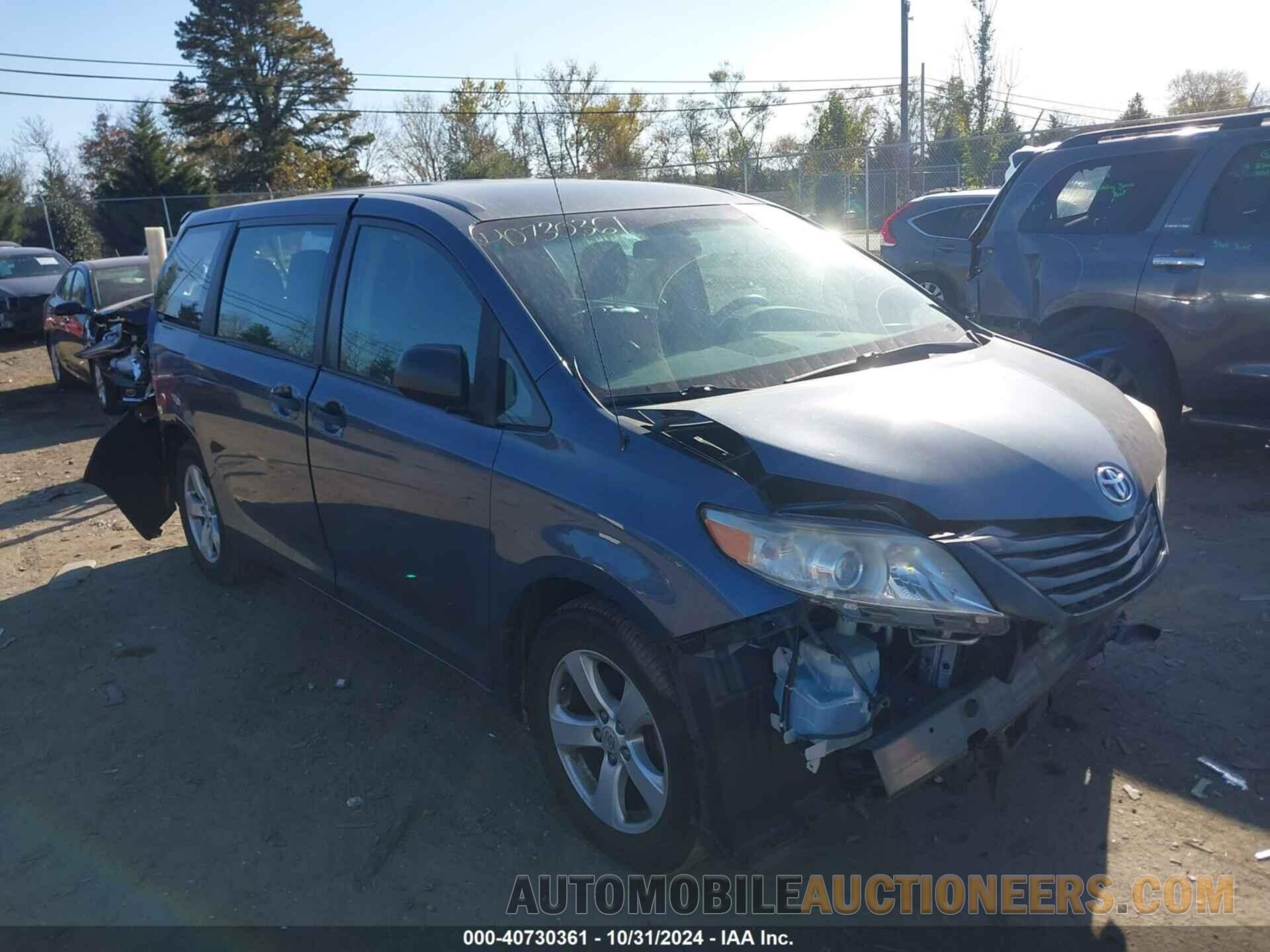 5TDZK3DCXES416598 TOYOTA SIENNA 2014