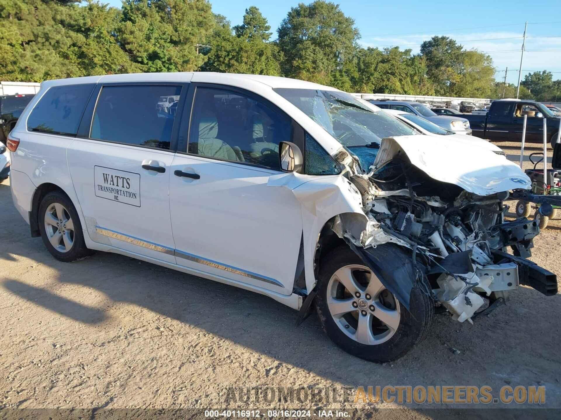 5TDZK3DCXFS543935 TOYOTA SIENNA 2015