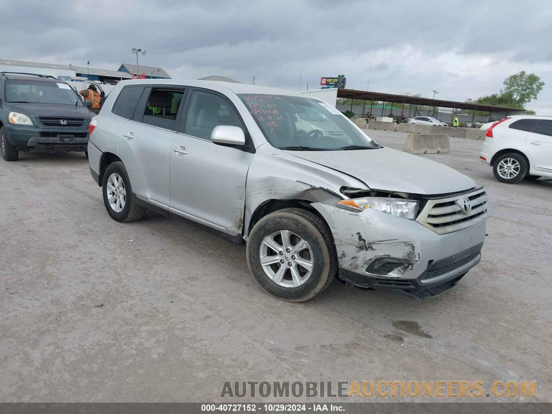 5TDZK3EH1DS096676 TOYOTA HIGHLANDER 2013