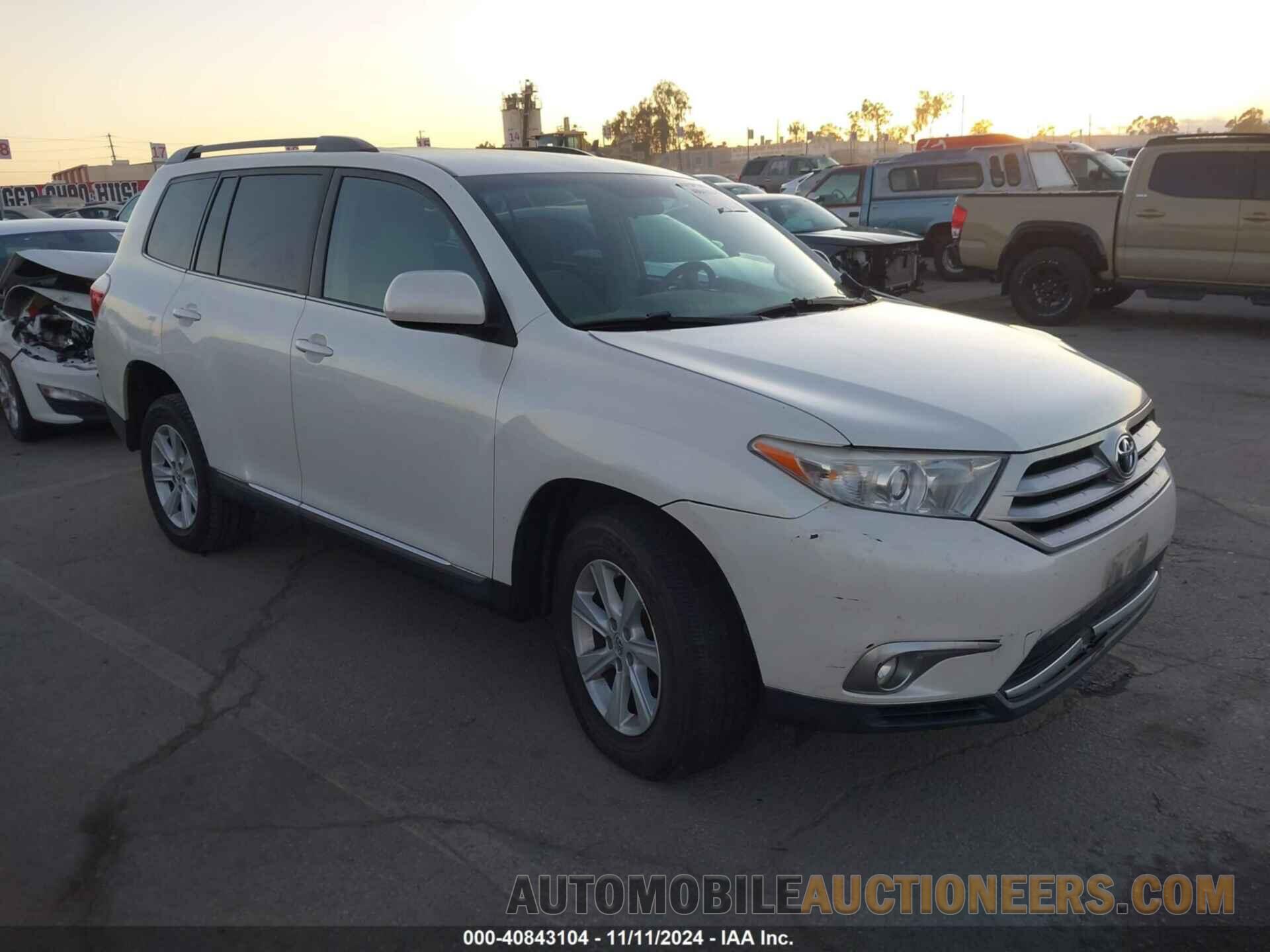 5TDZK3EH1DS119518 TOYOTA HIGHLANDER 2013