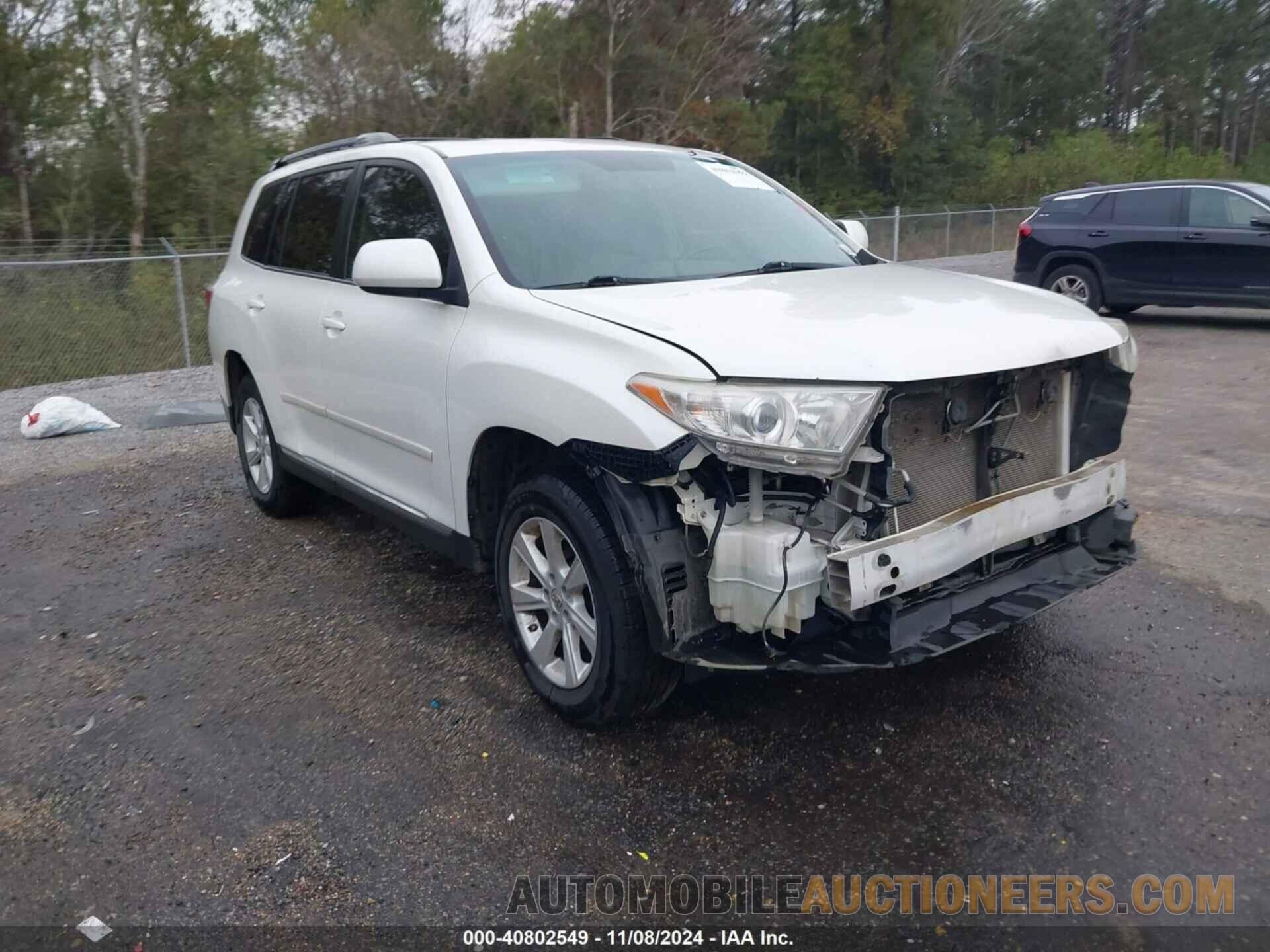 5TDZK3EH2CS080856 TOYOTA HIGHLANDER 2012