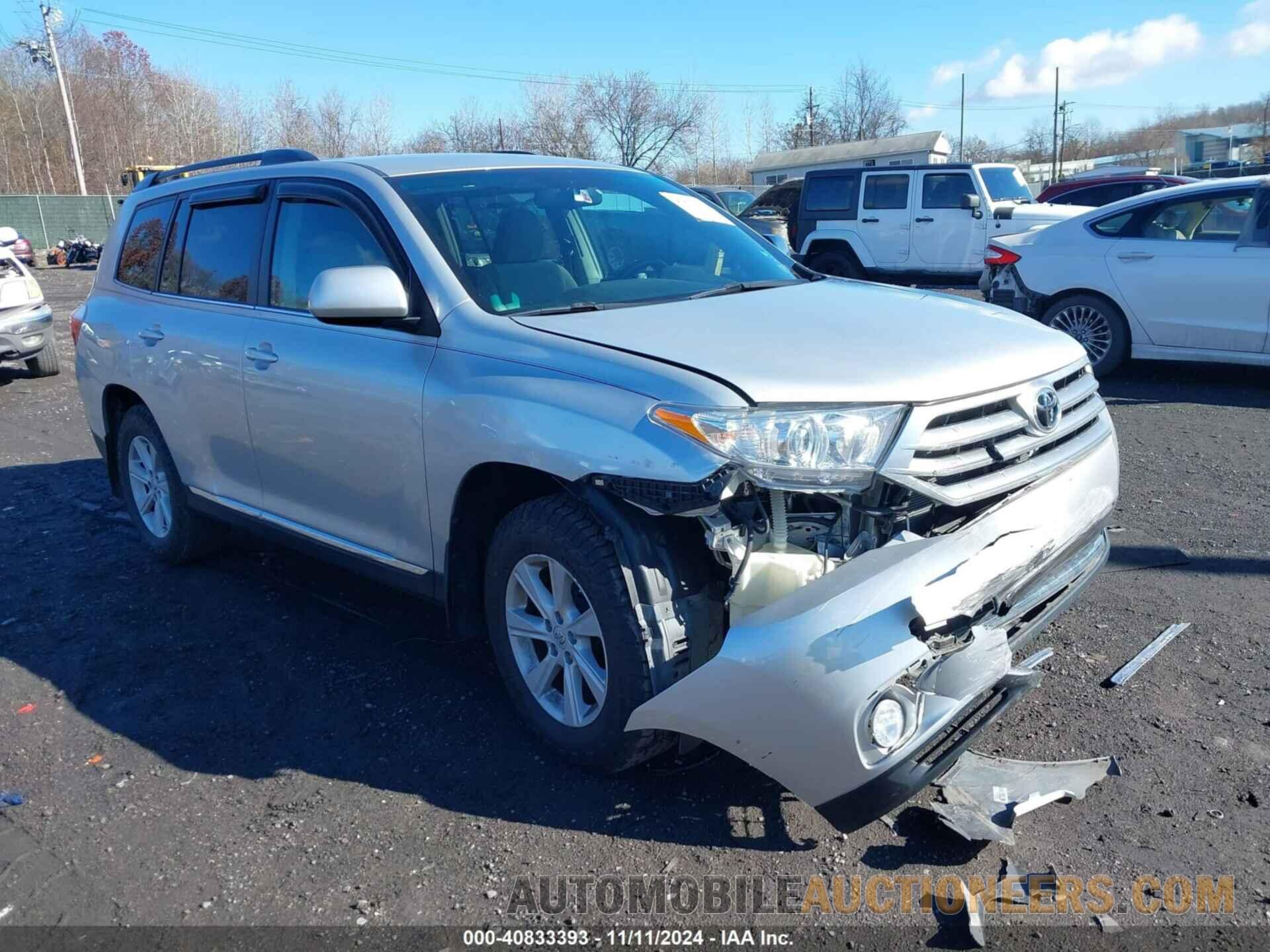 5TDZK3EH3CS057800 TOYOTA HIGHLANDER 2012