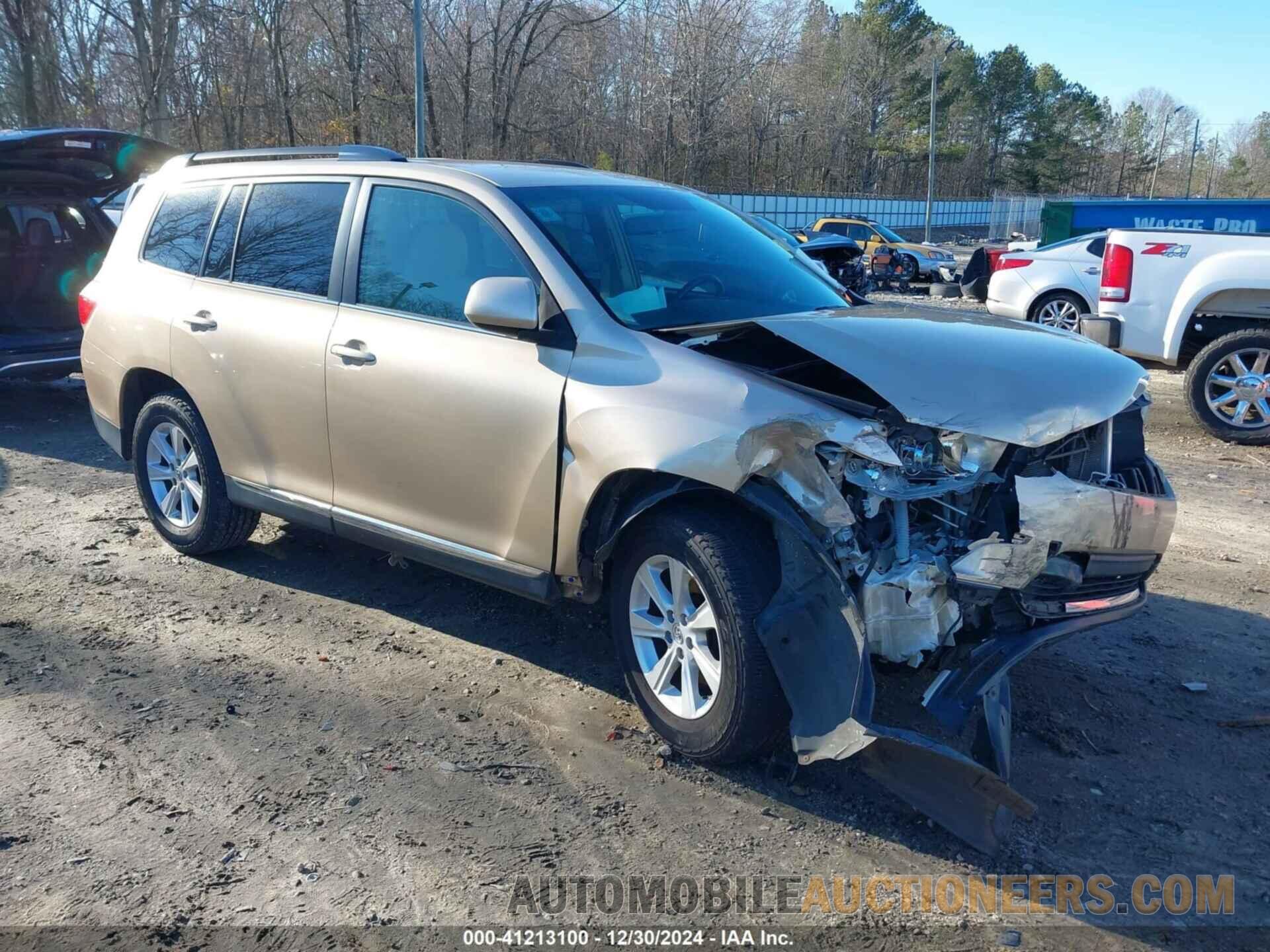 5TDZK3EH4CS052427 TOYOTA HIGHLANDER 2012