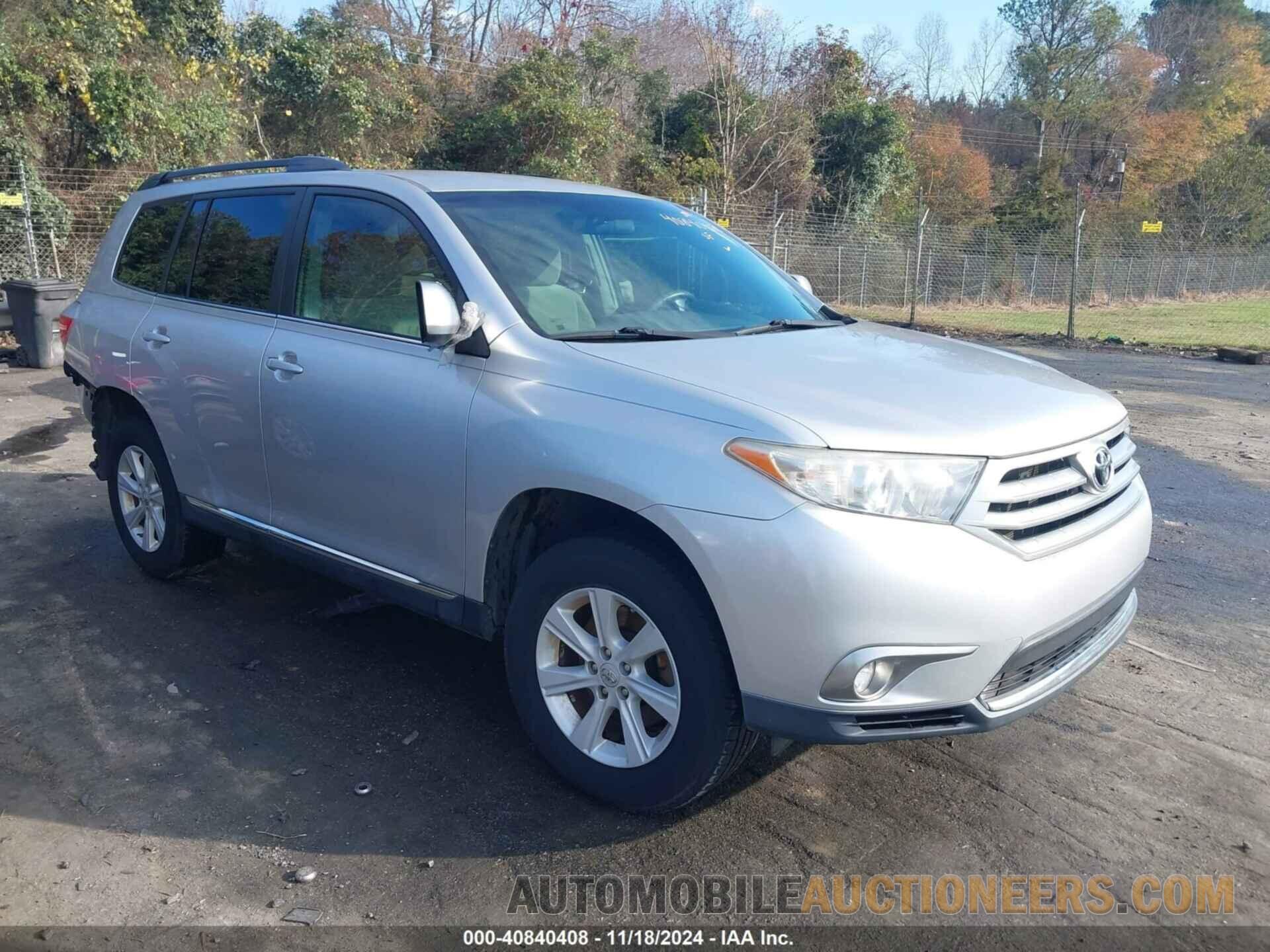 5TDZK3EH4DS110473 TOYOTA HIGHLANDER 2013