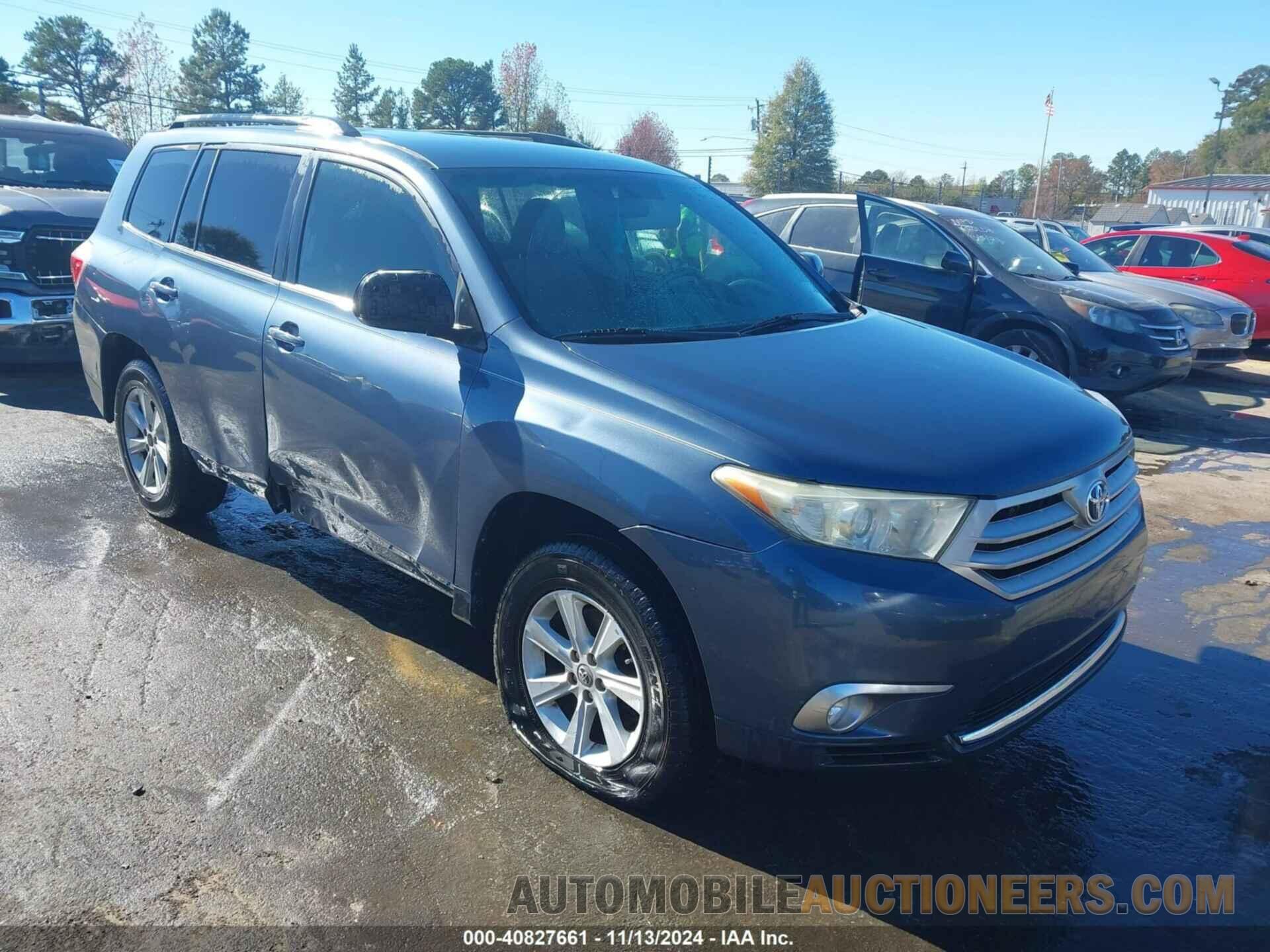 5TDZK3EH7DS104425 TOYOTA HIGHLANDER 2013