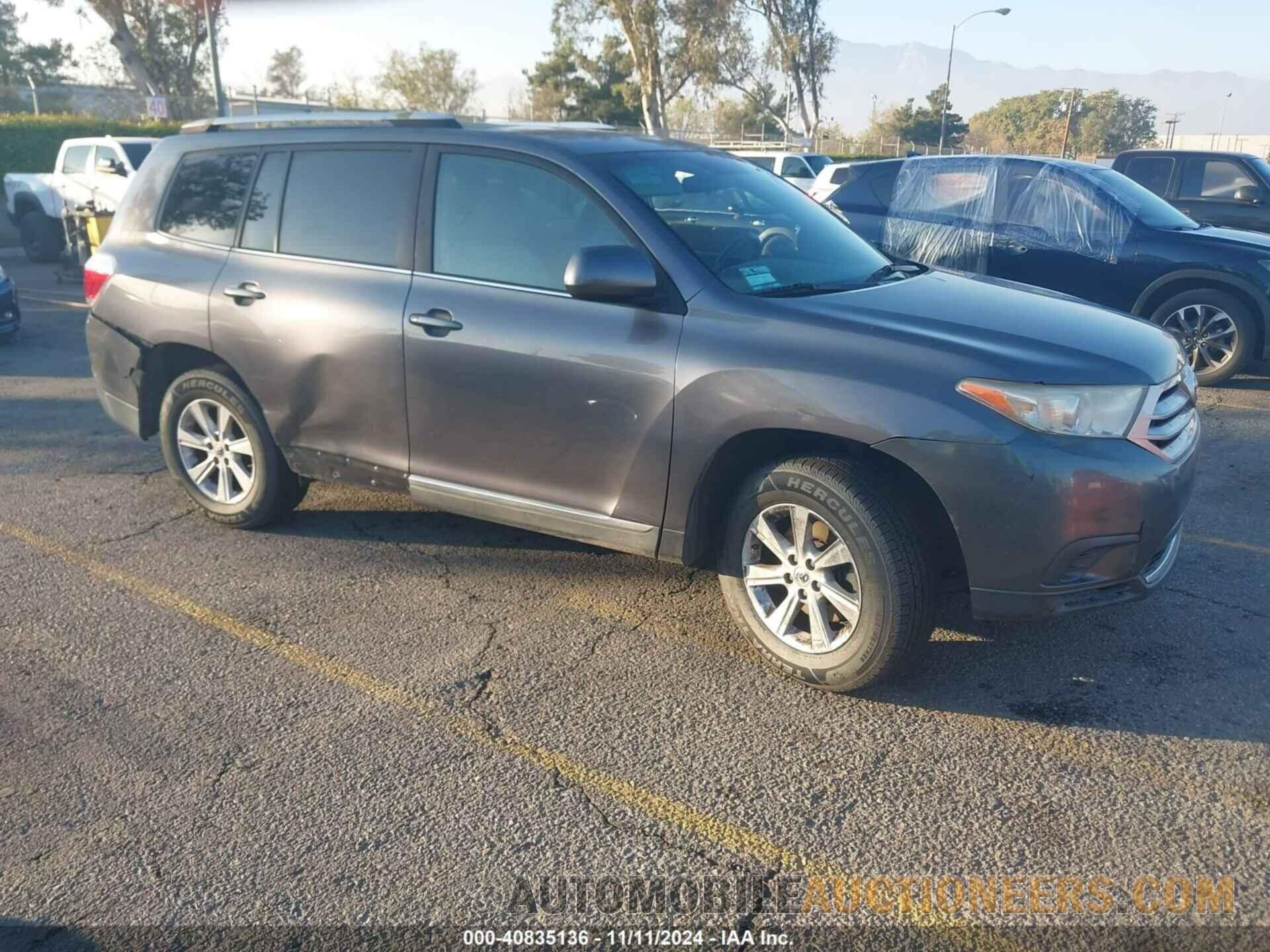 5TDZK3EH7DS135982 TOYOTA HIGHLANDER 2013