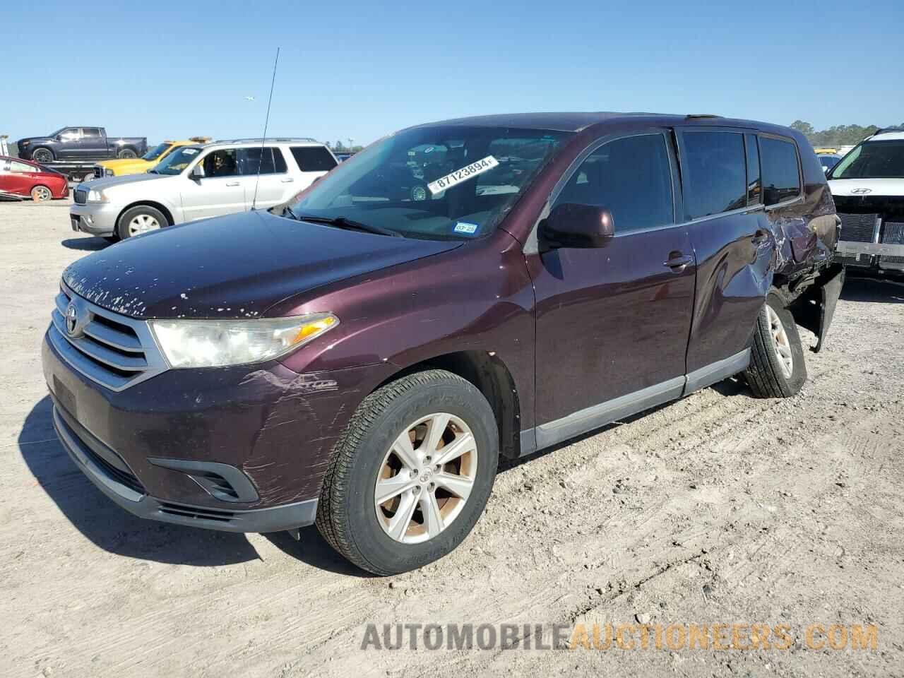 5TDZK3EH9CS064007 TOYOTA HIGHLANDER 2012