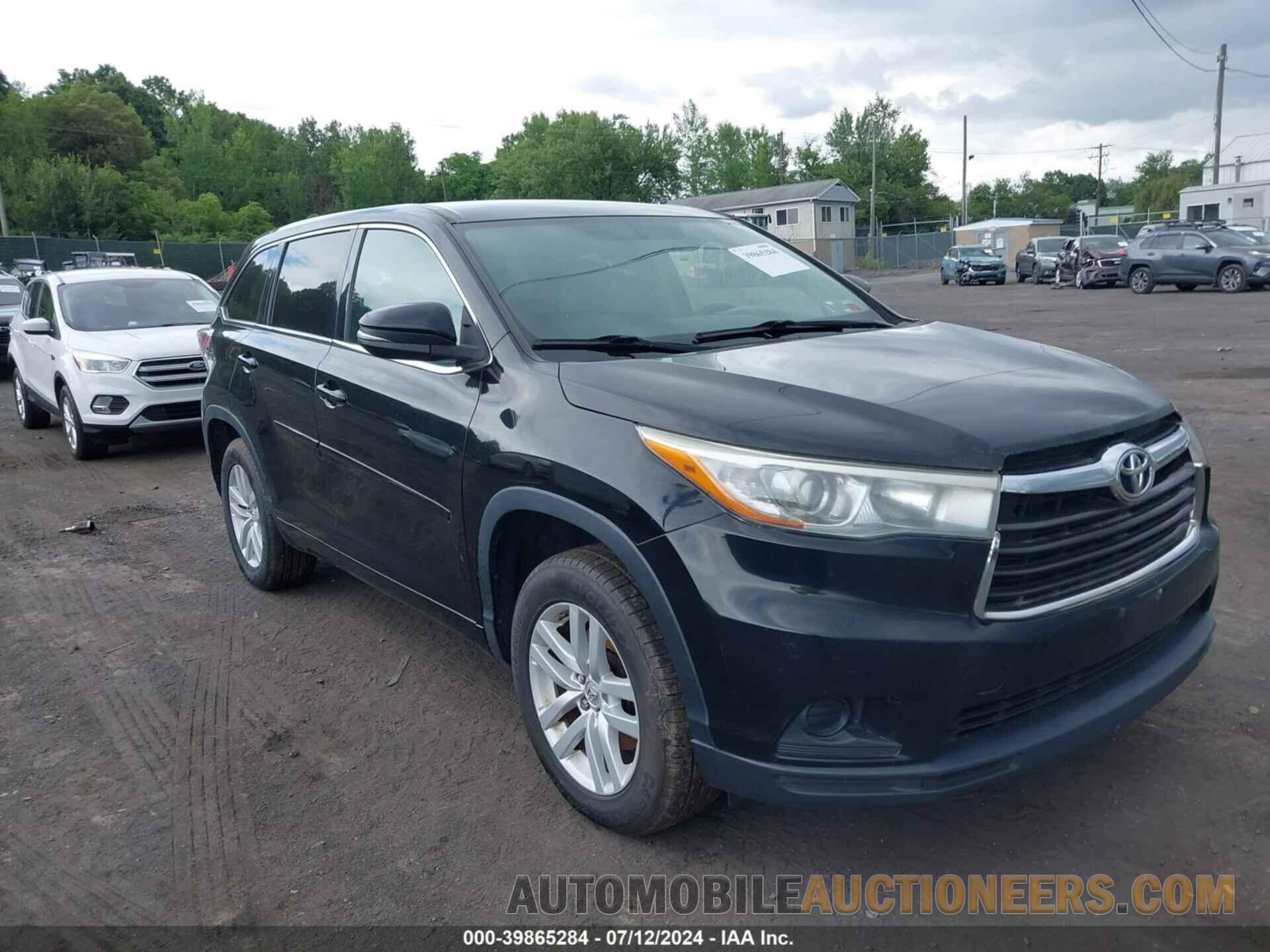 5TDZKRFH0FS041320 TOYOTA HIGHLANDER 2015