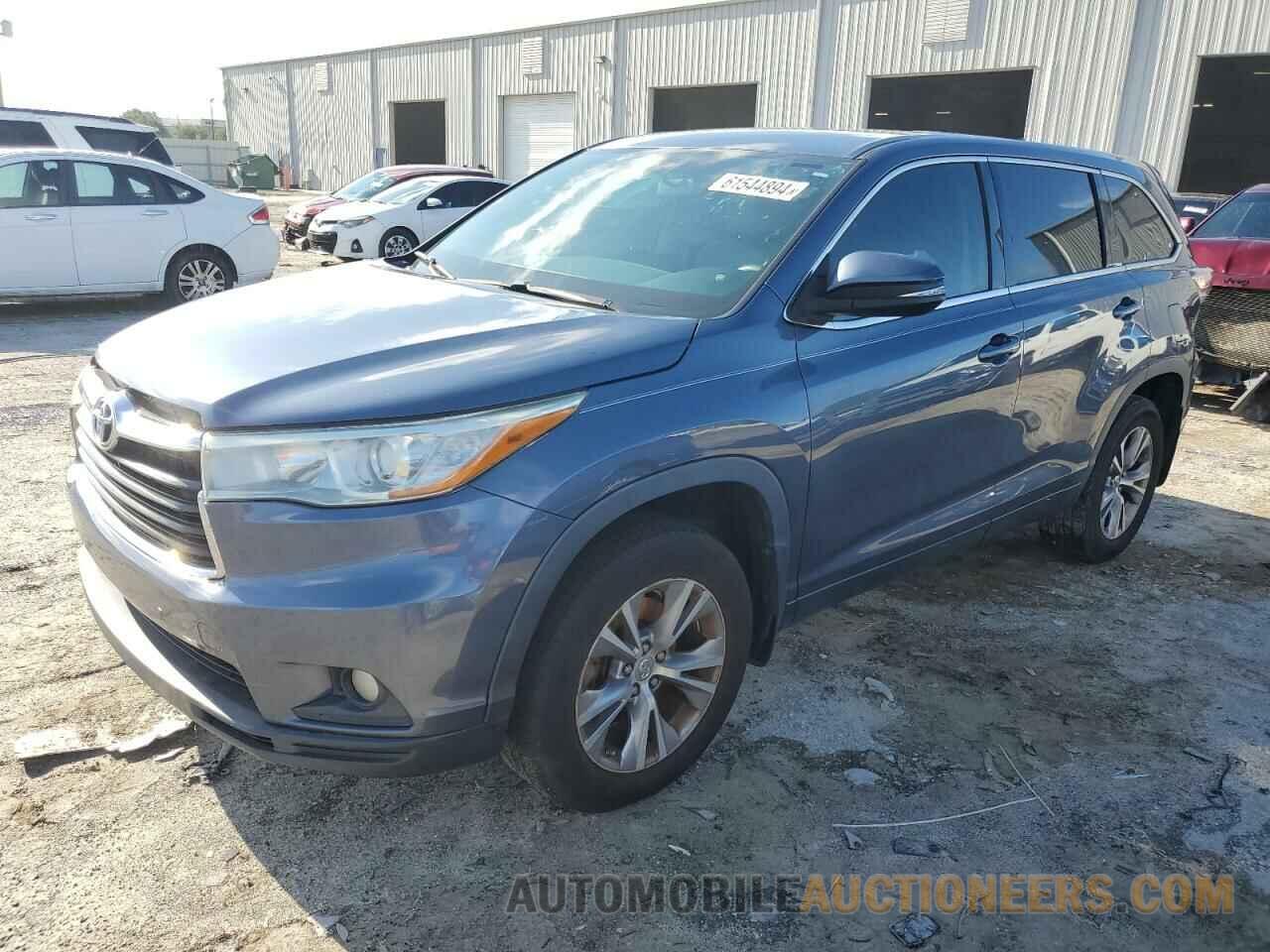 5TDZKRFH0FS057999 TOYOTA HIGHLANDER 2015