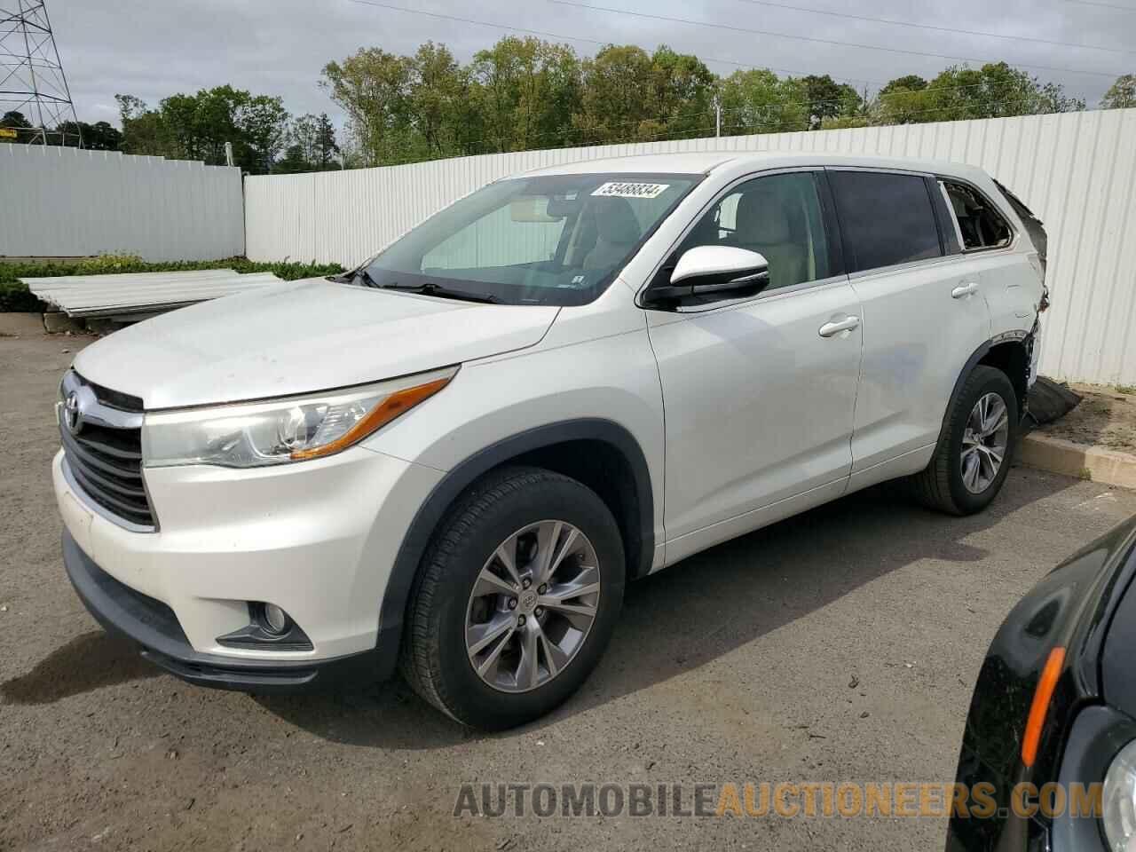 5TDZKRFH0FS059512 TOYOTA HIGHLANDER 2015