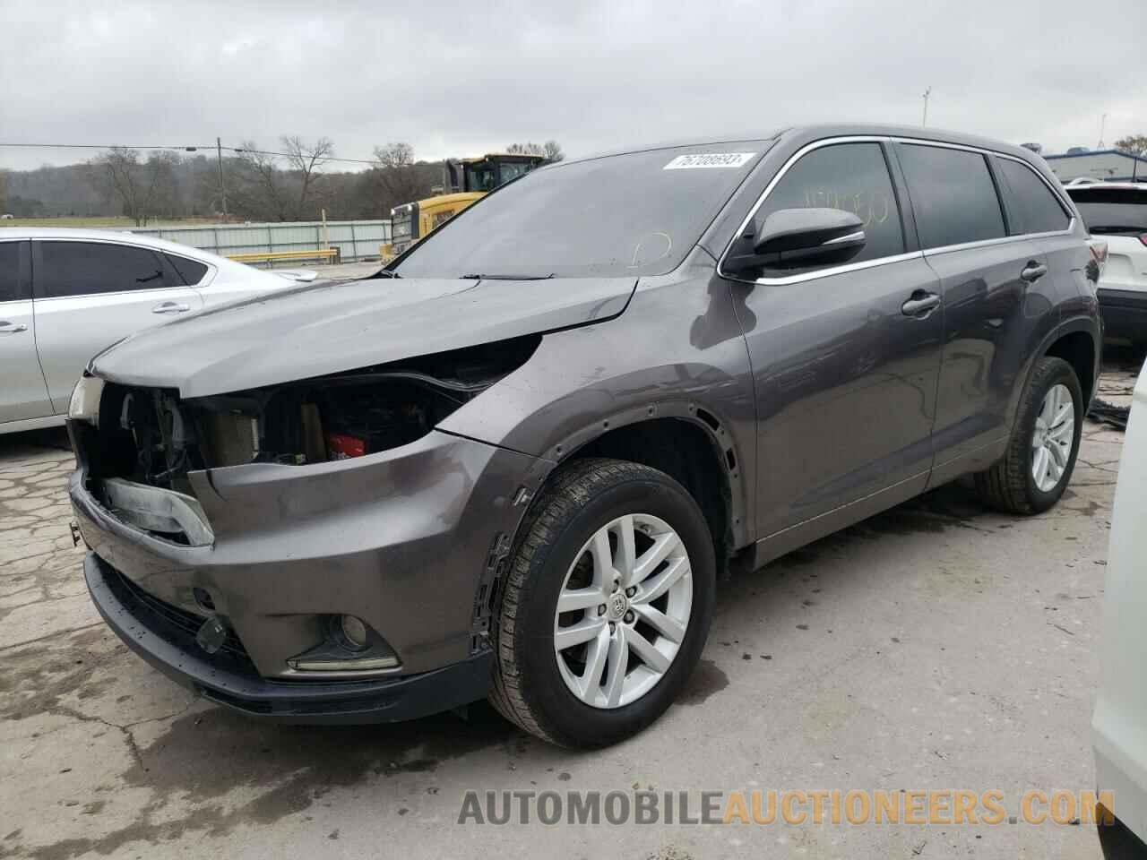 5TDZKRFH0FS115075 TOYOTA HIGHLANDER 2015