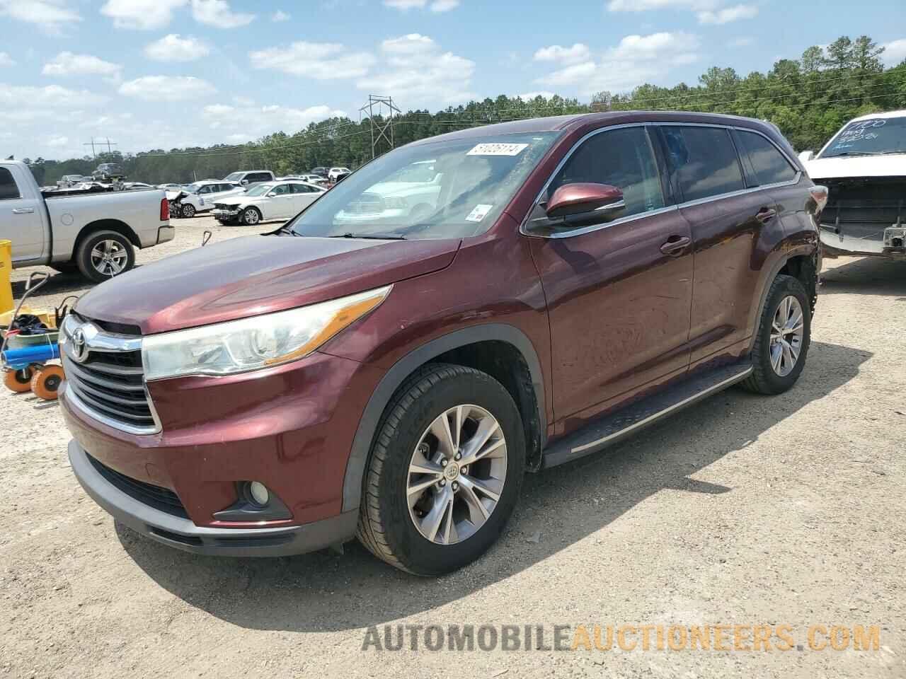 5TDZKRFH0FS119112 TOYOTA HIGHLANDER 2015