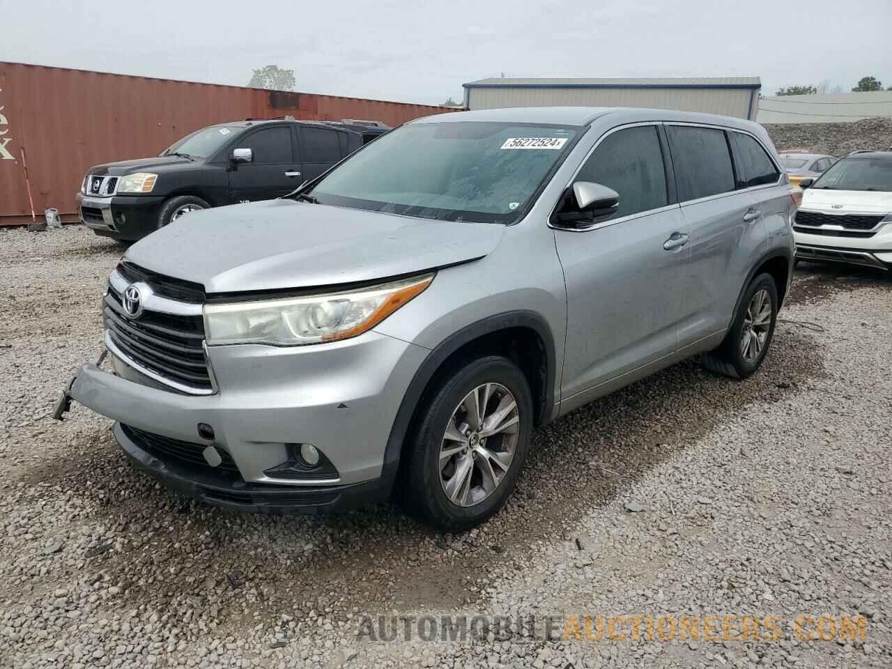 5TDZKRFH0GS133948 TOYOTA HIGHLANDER 2016