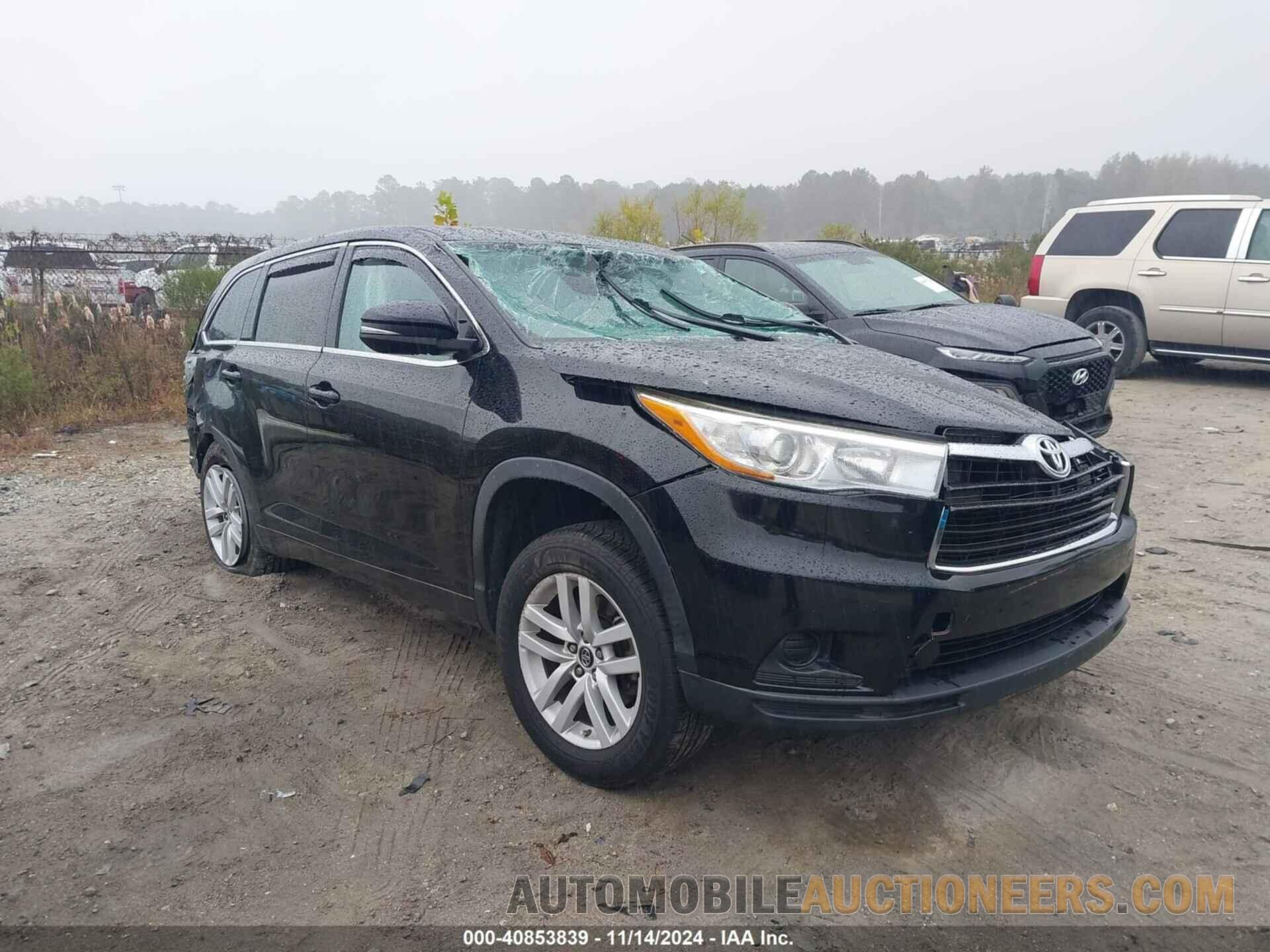 5TDZKRFH0GS147459 TOYOTA HIGHLANDER 2016