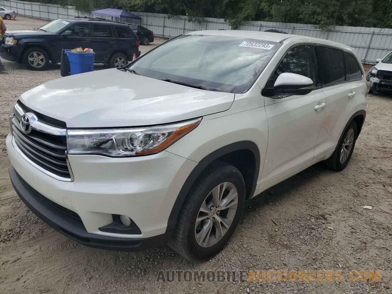 5TDZKRFH1FS057803 TOYOTA HIGHLANDER 2015