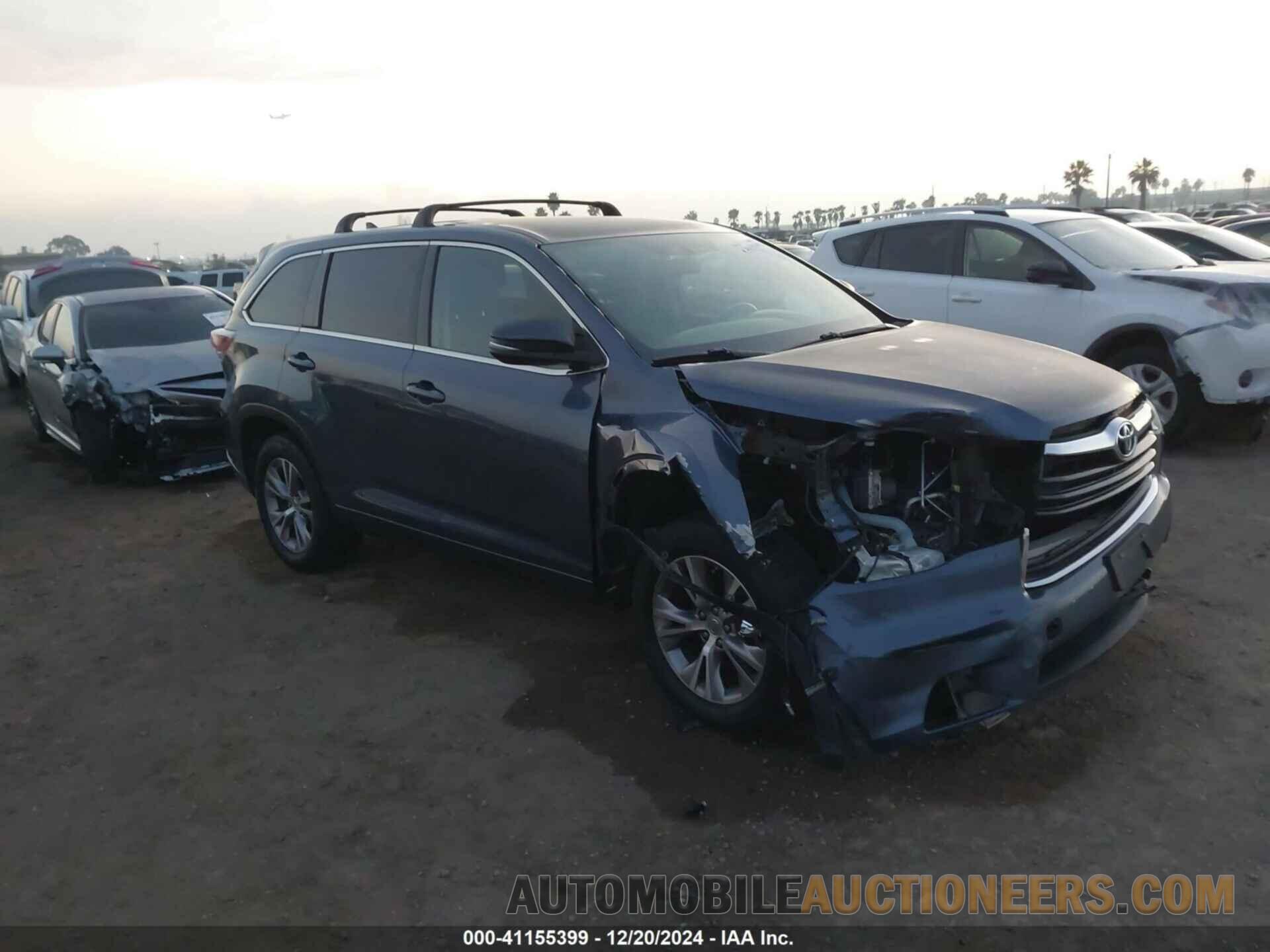 5TDZKRFH1FS084970 TOYOTA HIGHLANDER 2015