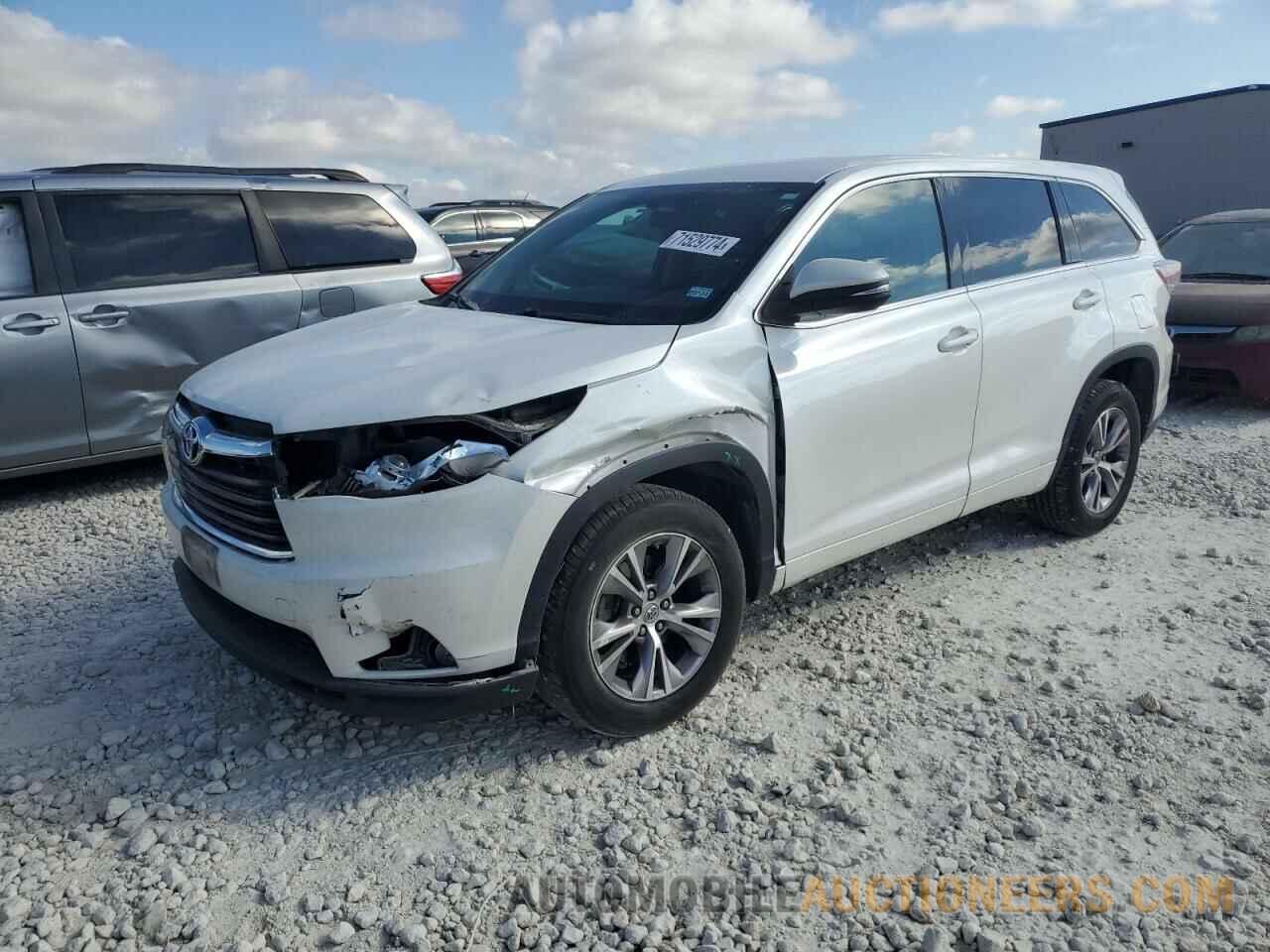 5TDZKRFH1FS087772 TOYOTA HIGHLANDER 2015