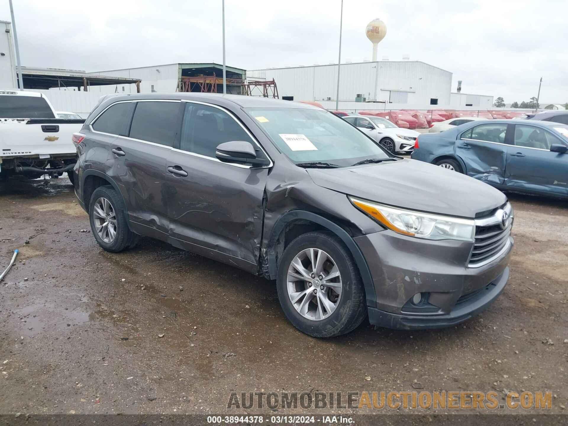 5TDZKRFH1FS088727 TOYOTA HIGHLANDER 2015