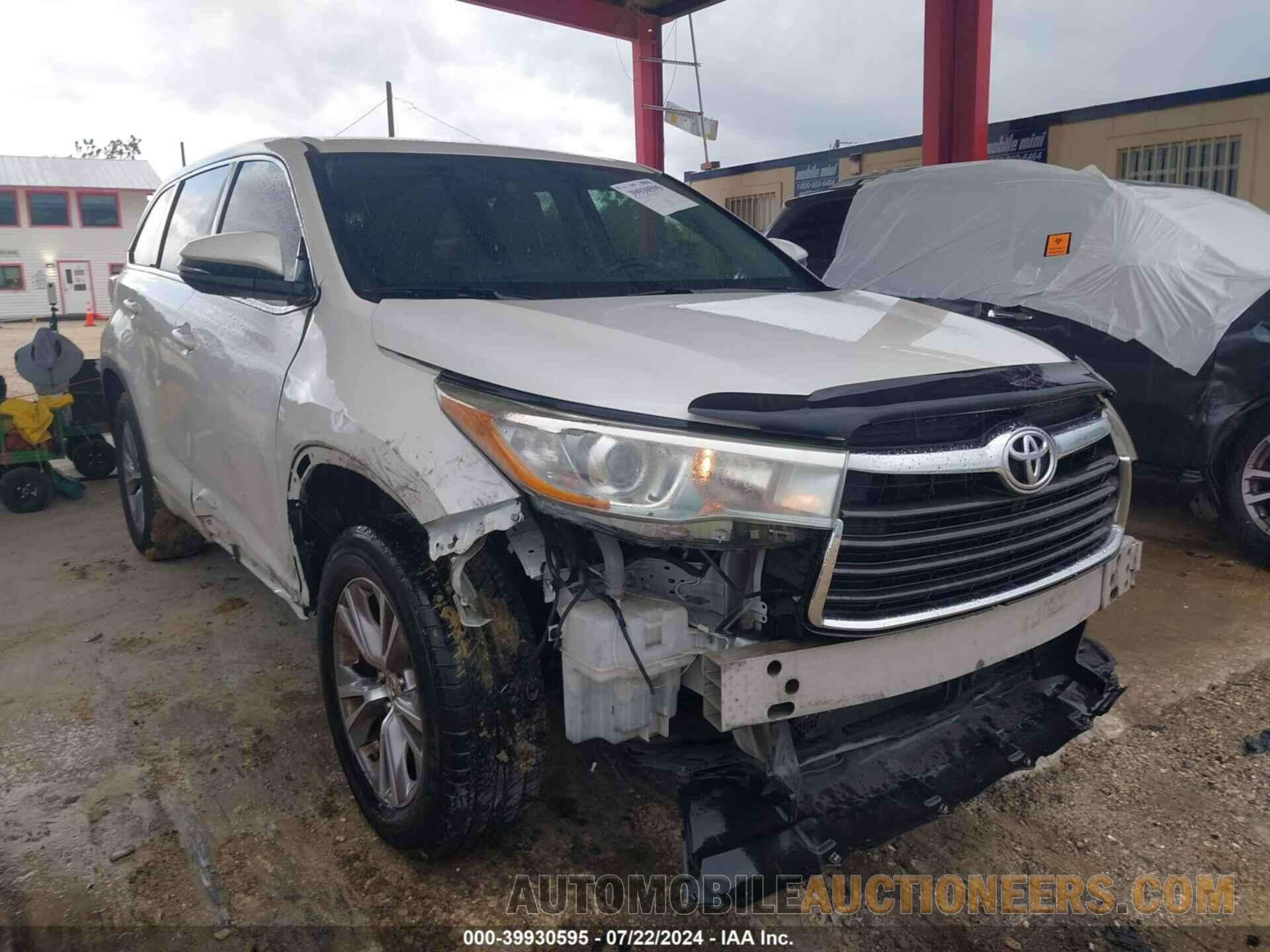 5TDZKRFH1FS089053 TOYOTA HIGHLANDER 2015