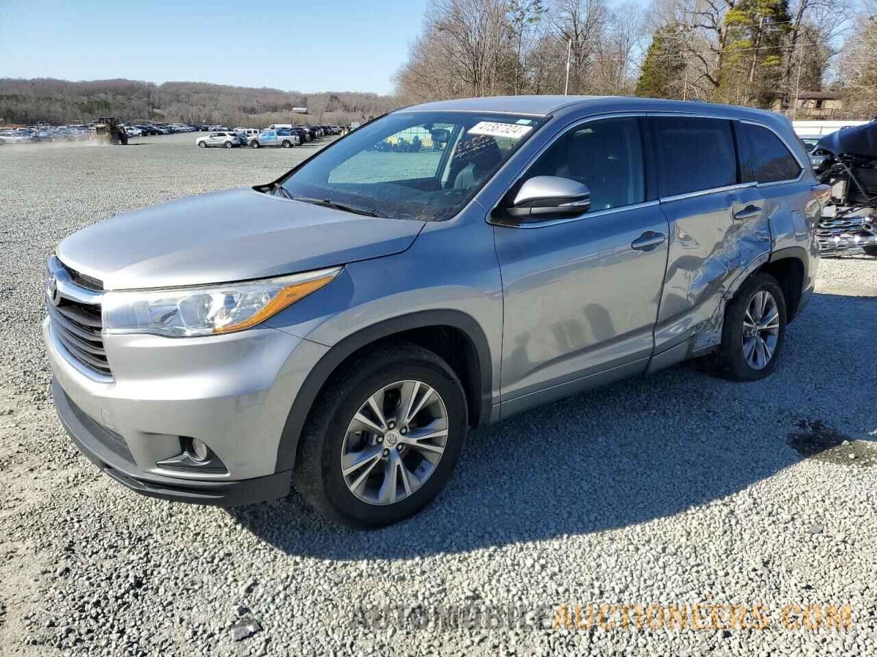 5TDZKRFH1FS102335 TOYOTA HIGHLANDER 2015