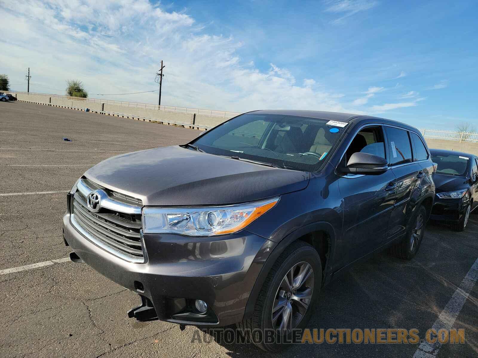 5TDZKRFH1GS156316 Toyota Highlander 2016