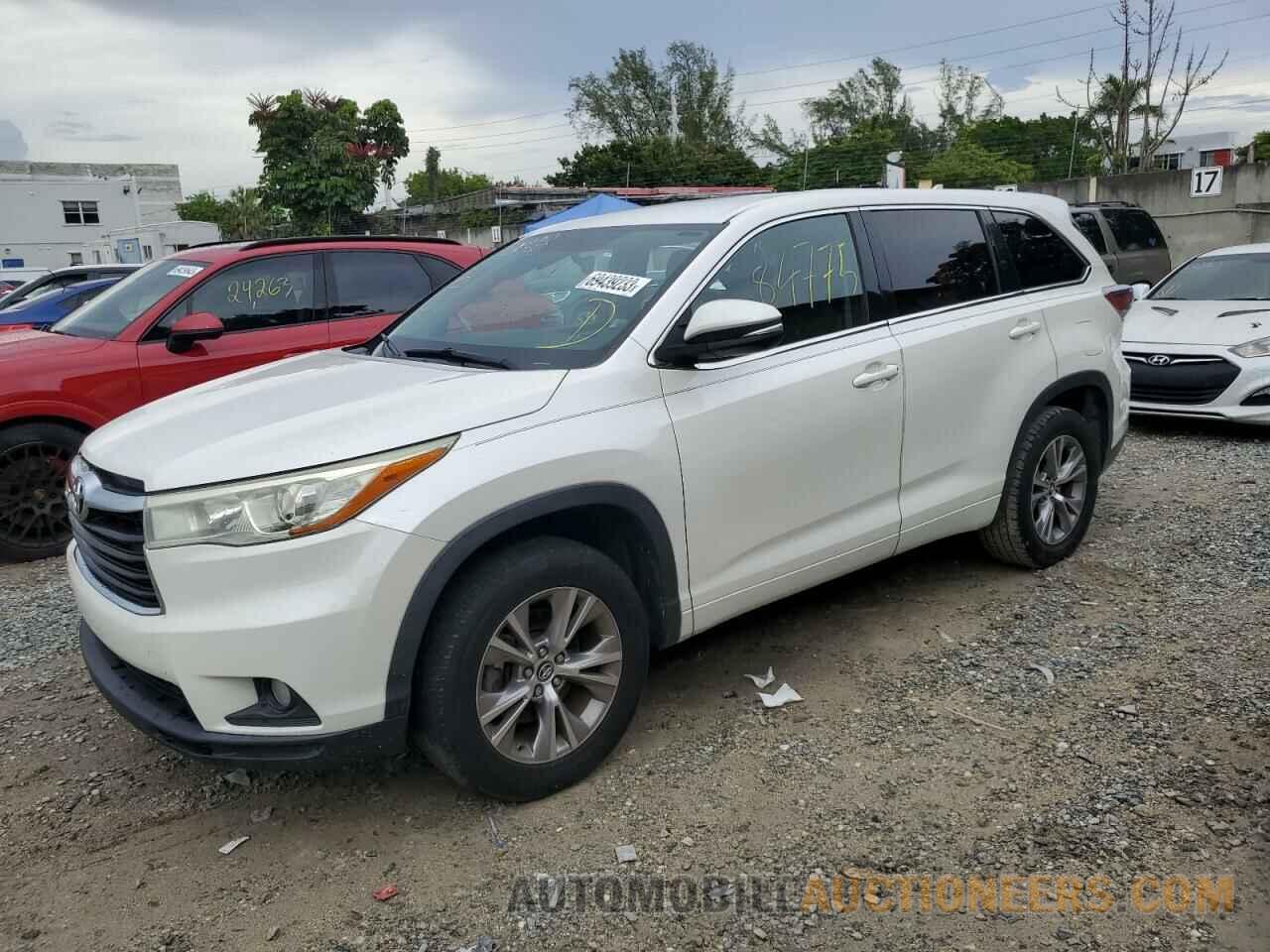 5TDZKRFH1GS161869 TOYOTA HIGHLANDER 2016