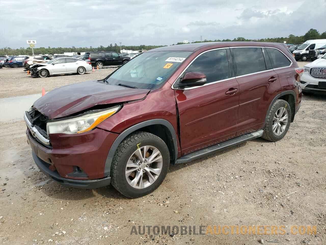 5TDZKRFH2ES006034 TOYOTA HIGHLANDER 2014