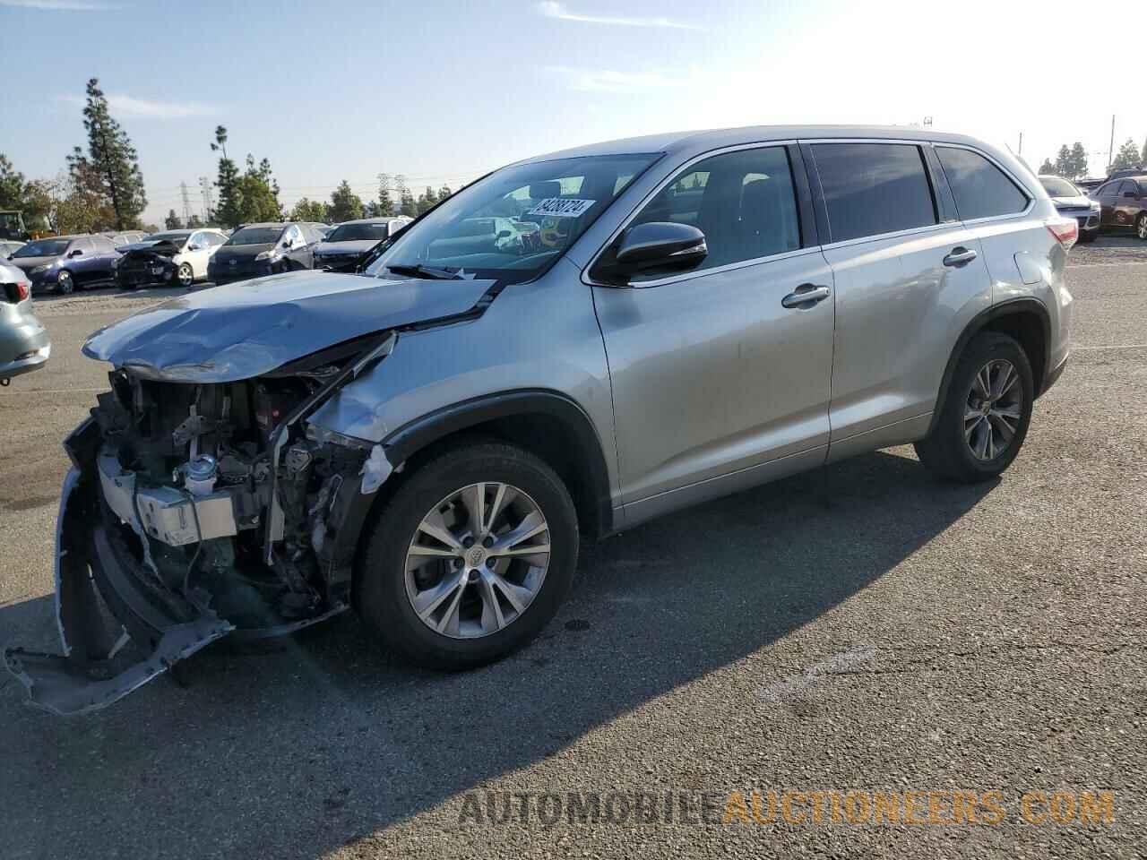 5TDZKRFH2ES030365 TOYOTA HIGHLANDER 2014