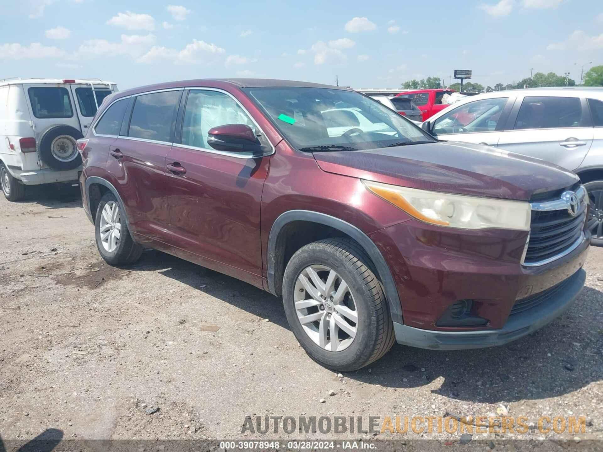 5TDZKRFH2FS043473 TOYOTA HIGHLANDER 2015