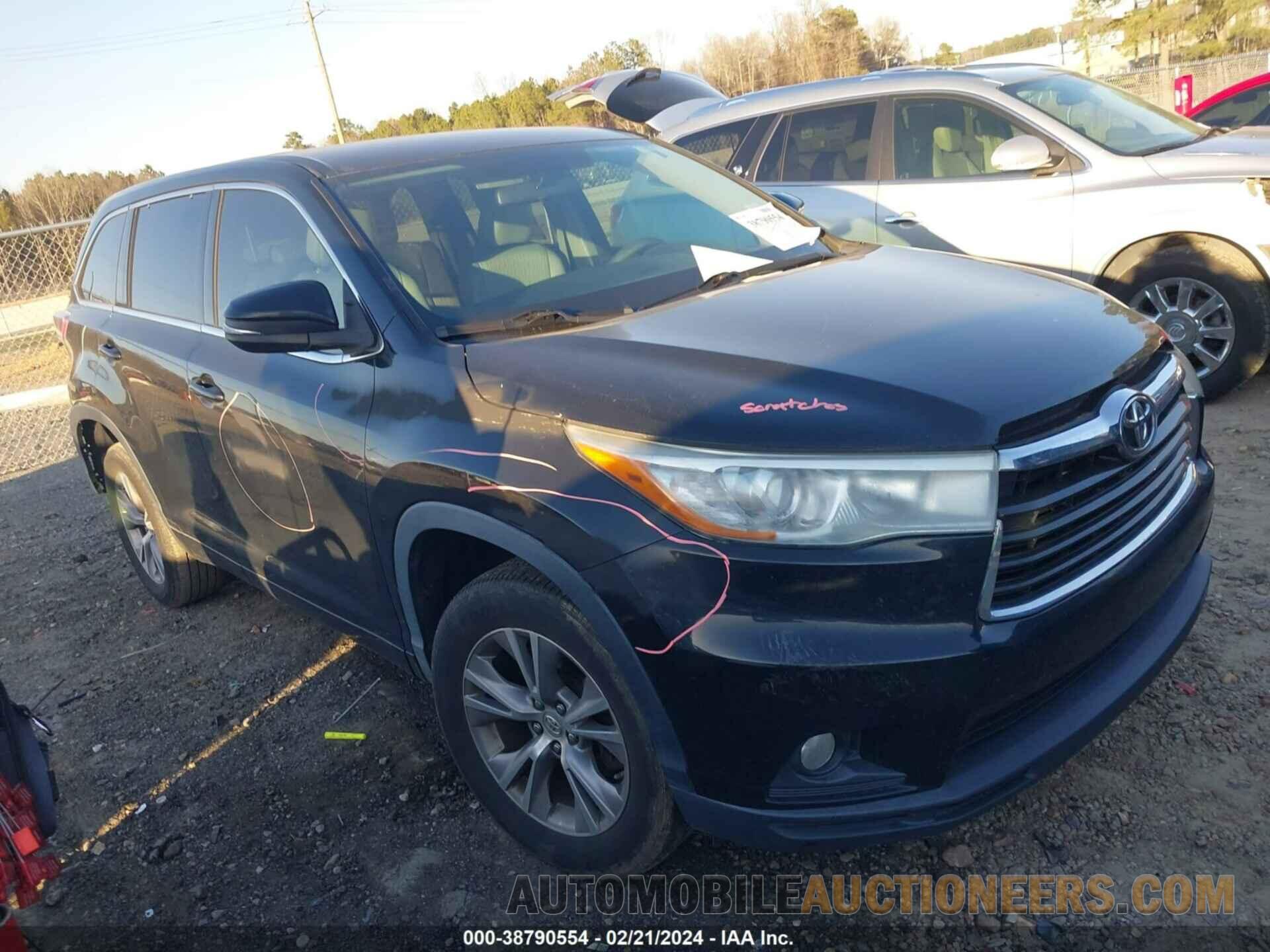 5TDZKRFH2FS043568 TOYOTA HIGHLANDER 2015