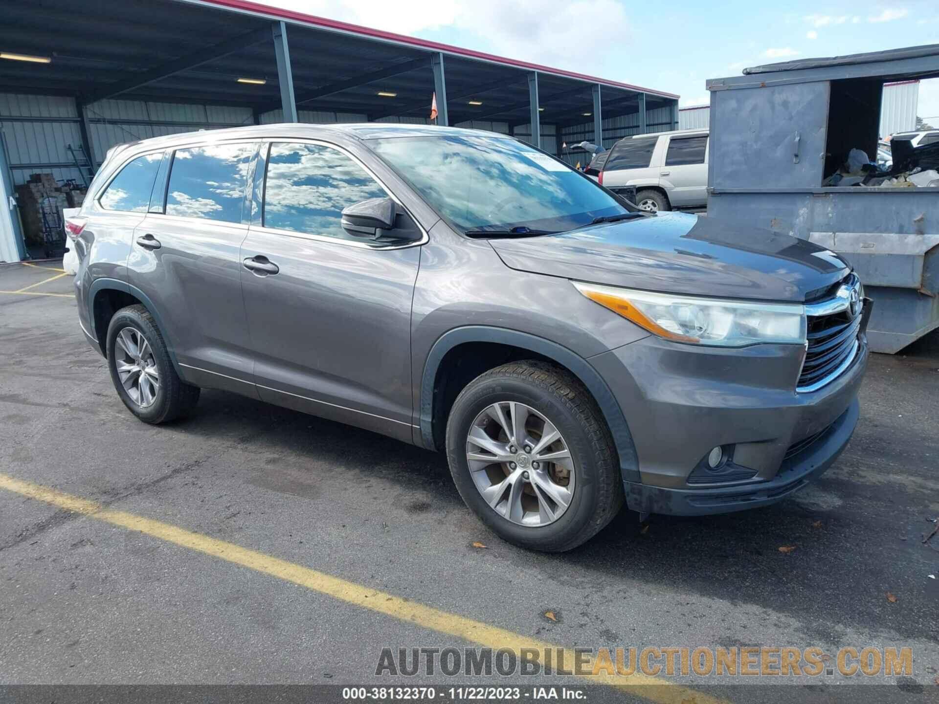 5TDZKRFH2FS045580 TOYOTA HIGHLANDER 2015