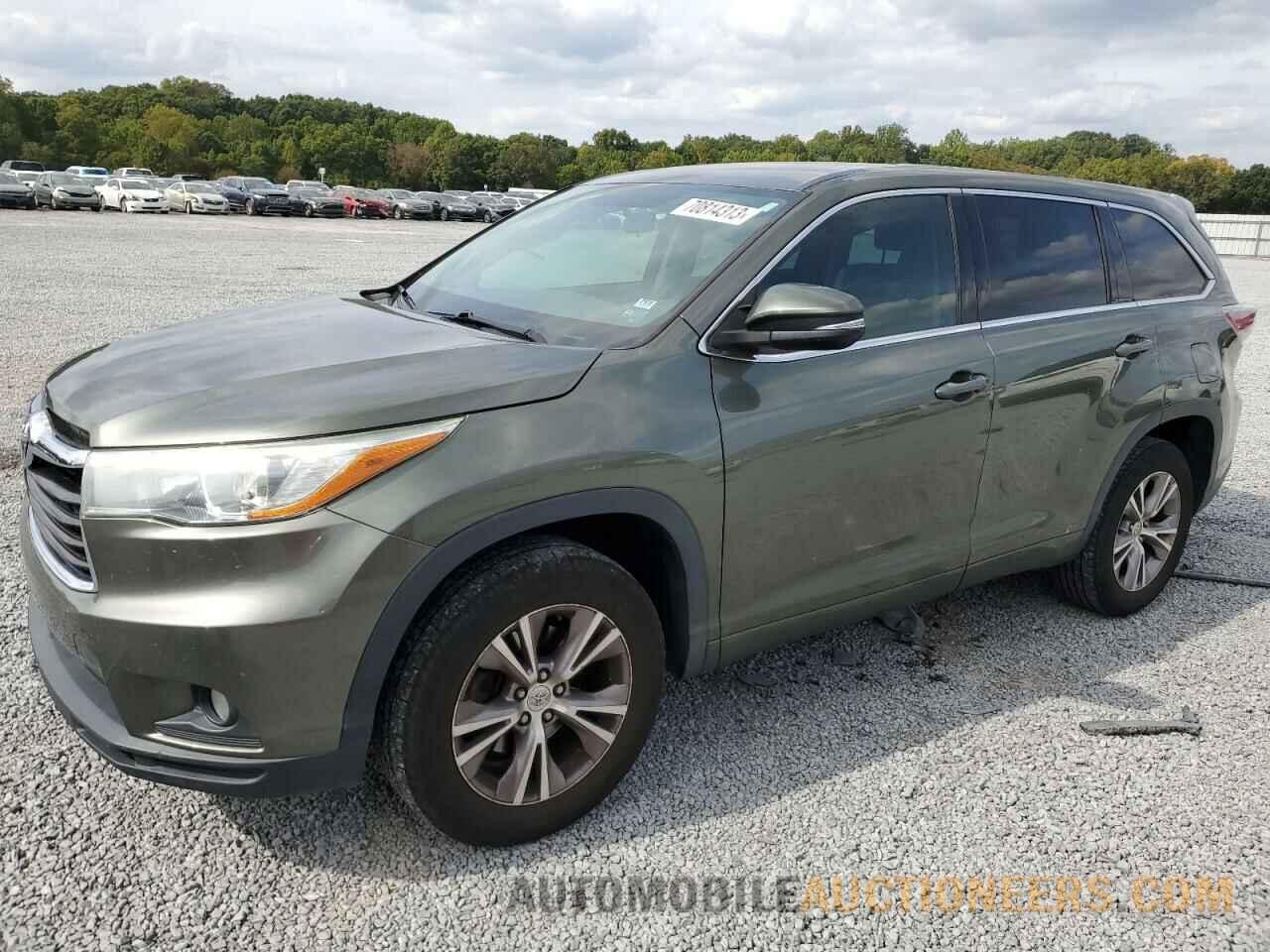 5TDZKRFH2FS052836 TOYOTA HIGHLANDER 2015