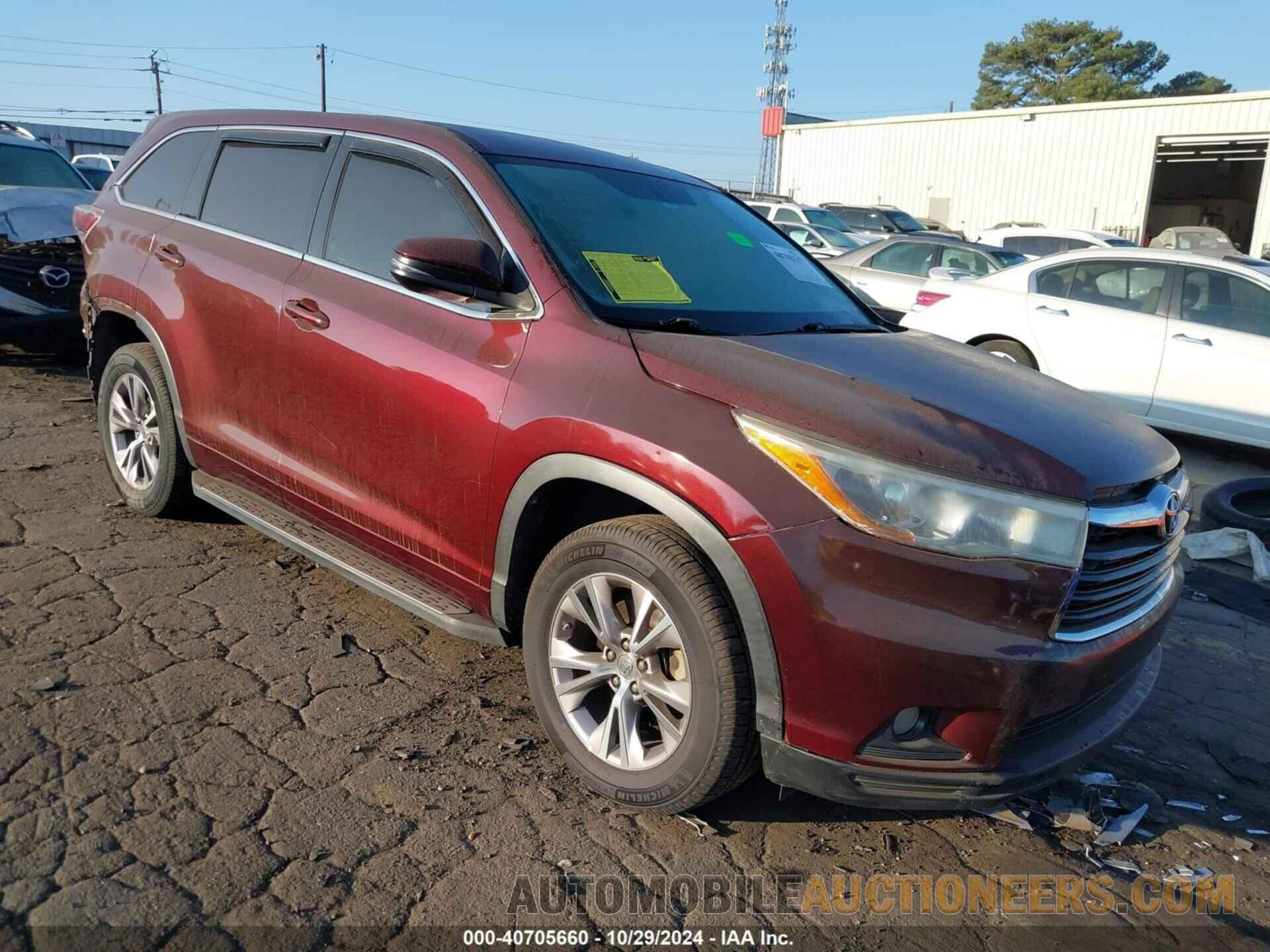 5TDZKRFH2FS060029 TOYOTA HIGHLANDER 2015