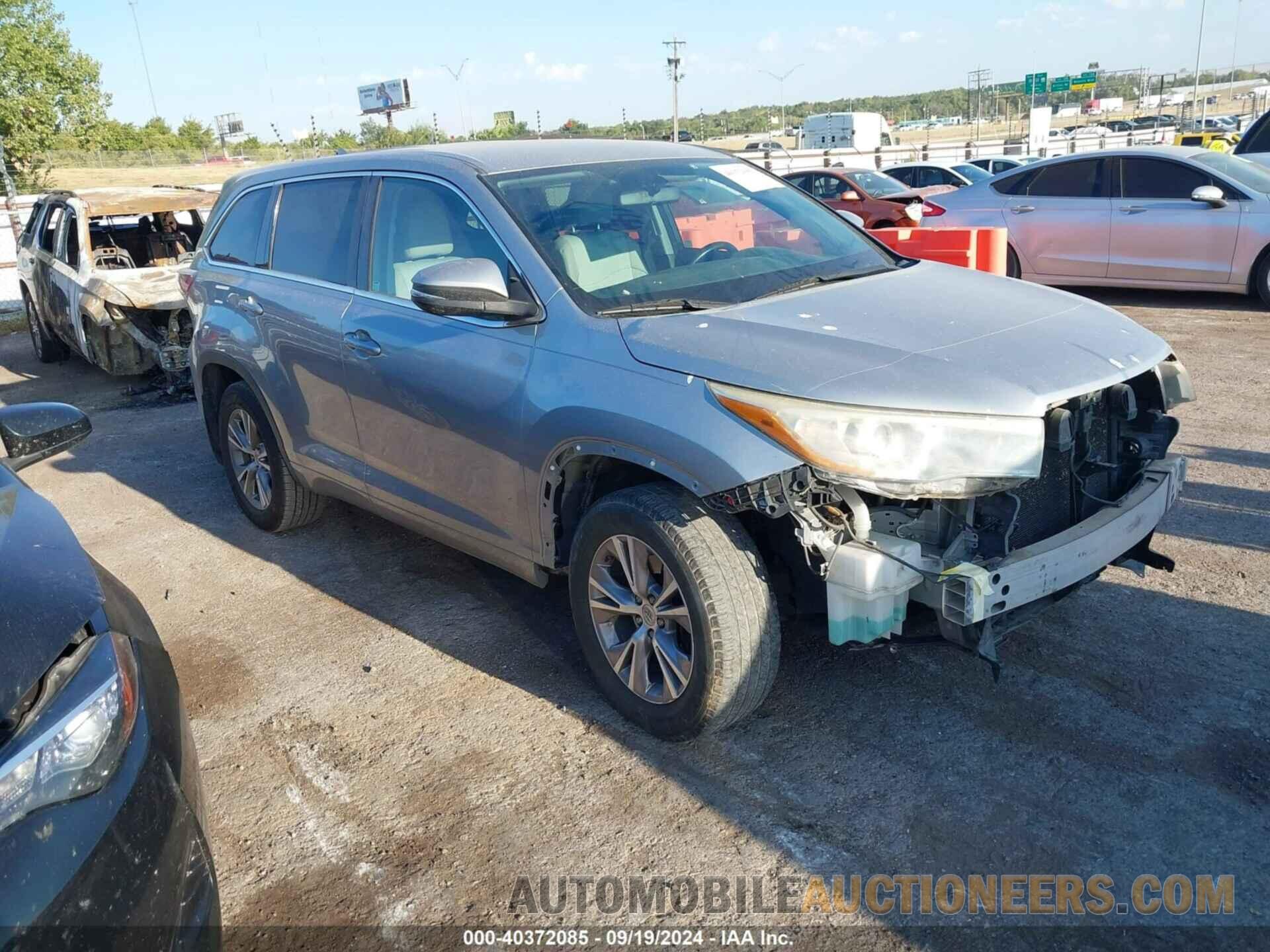 5TDZKRFH2FS061004 TOYOTA HIGHLANDER 2015