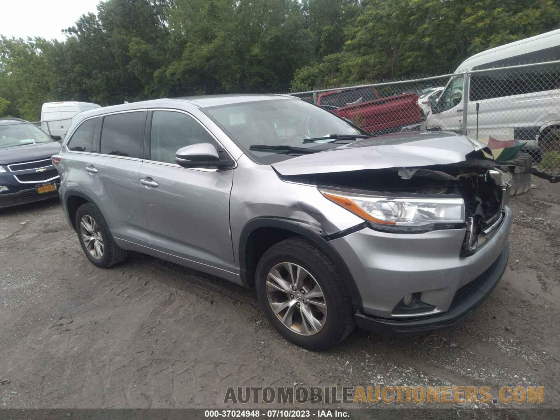 5TDZKRFH2FS063528 TOYOTA HIGHLANDER 2015