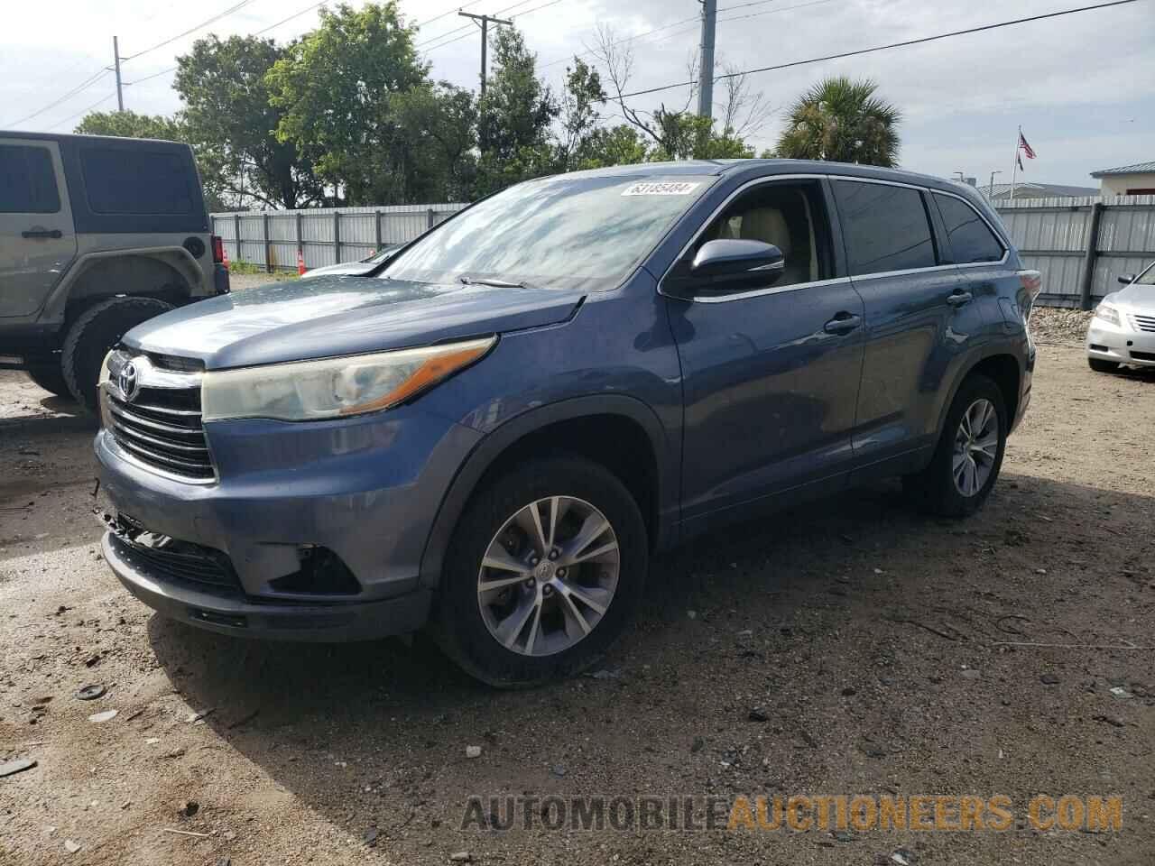 5TDZKRFH2FS067420 TOYOTA HIGHLANDER 2015