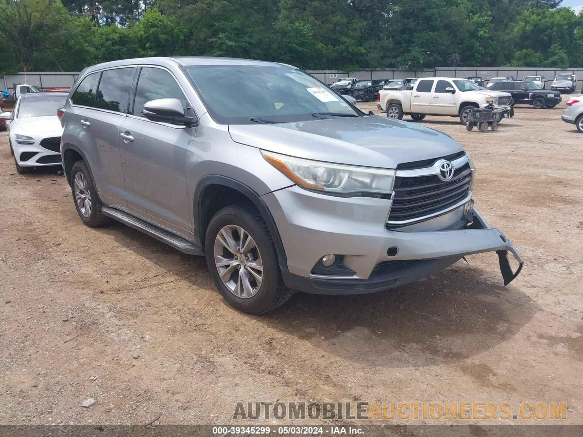 5TDZKRFH2FS080300 TOYOTA HIGHLANDER 2015