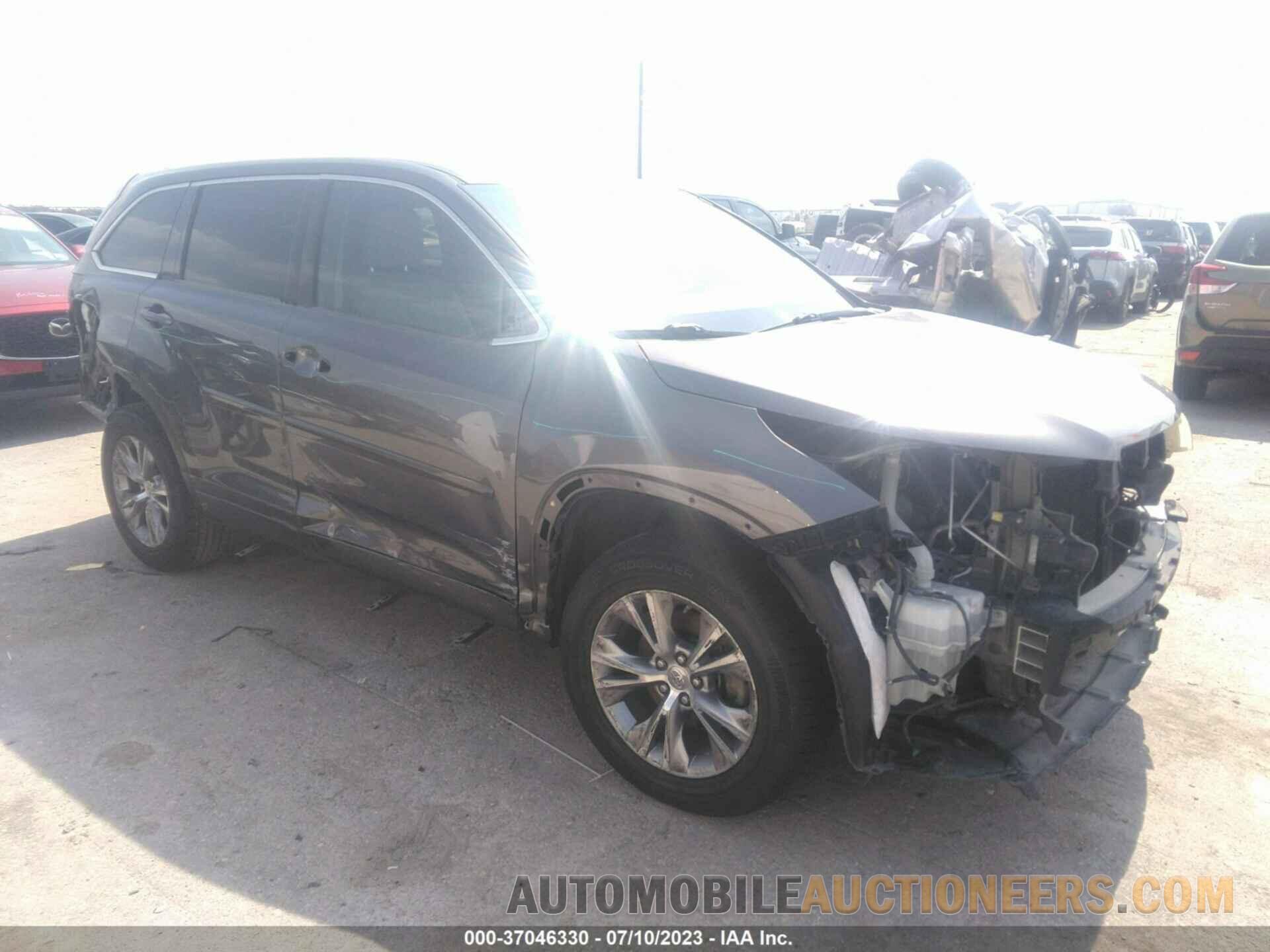 5TDZKRFH2FS091345 TOYOTA HIGHLANDER 2015