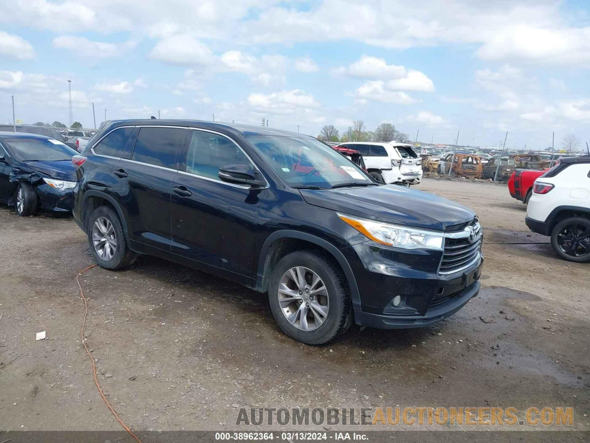 5TDZKRFH2FS110296 TOYOTA HIGHLANDER 2015